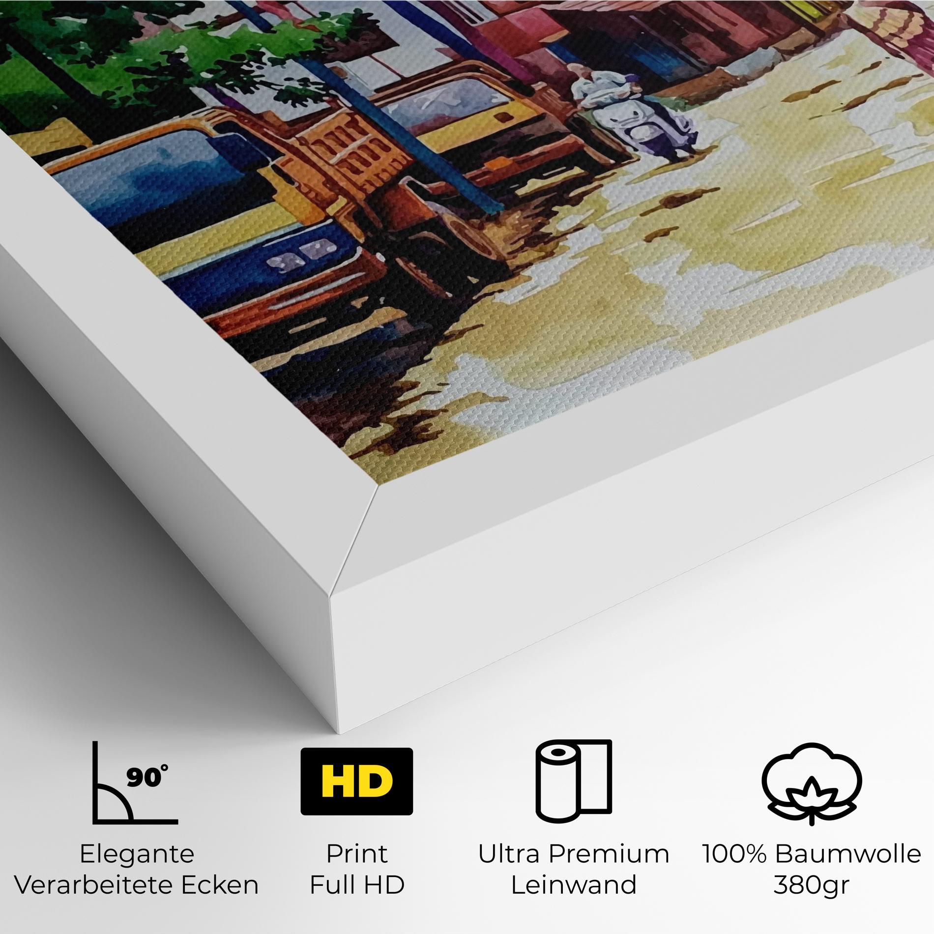 Leinwandbild African City mockup 4