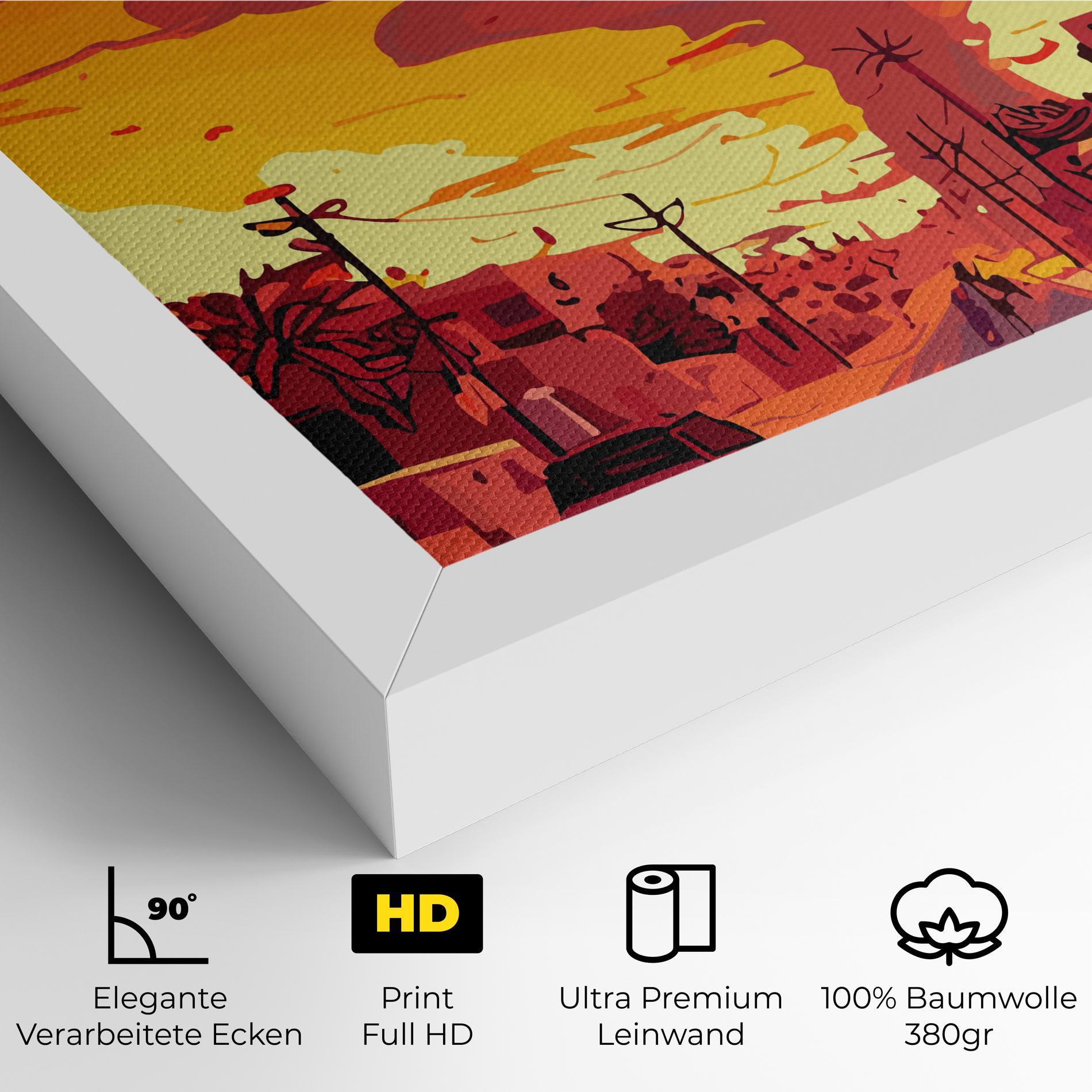 Leinwandbild African Smoke mockup 4