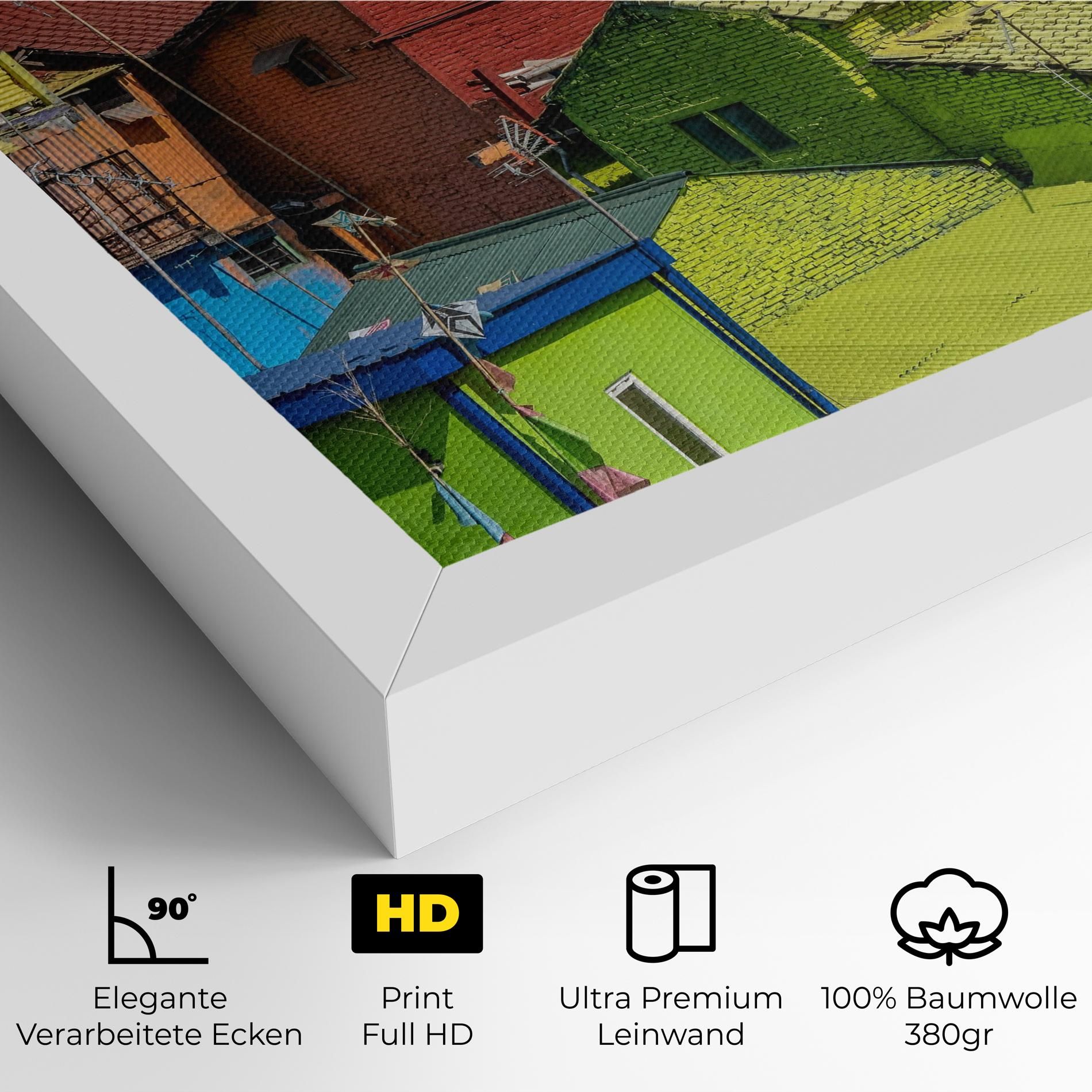 Colorful Small Houses mockup 4