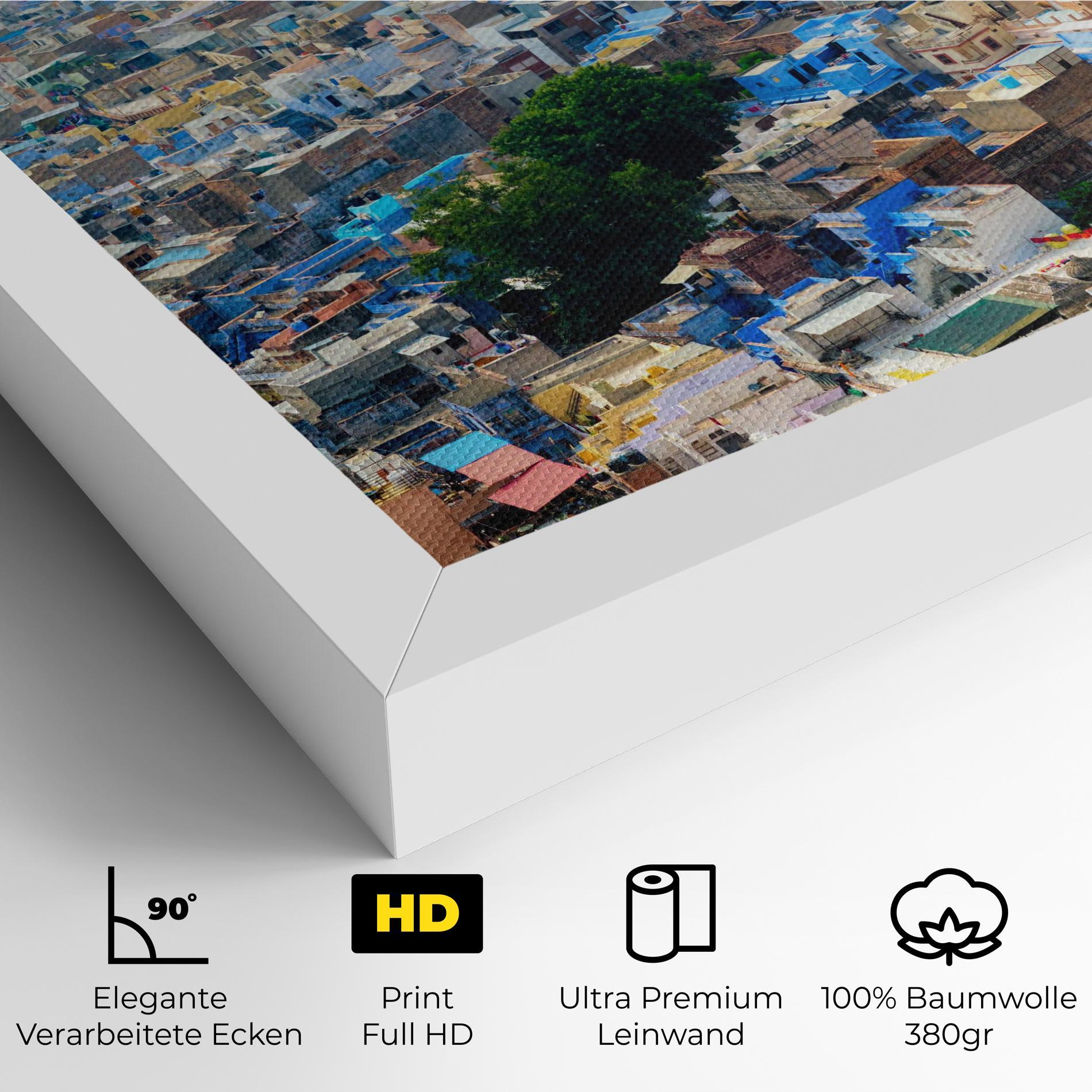 Leinwandbild Rajasthan India Buildings mockup 4