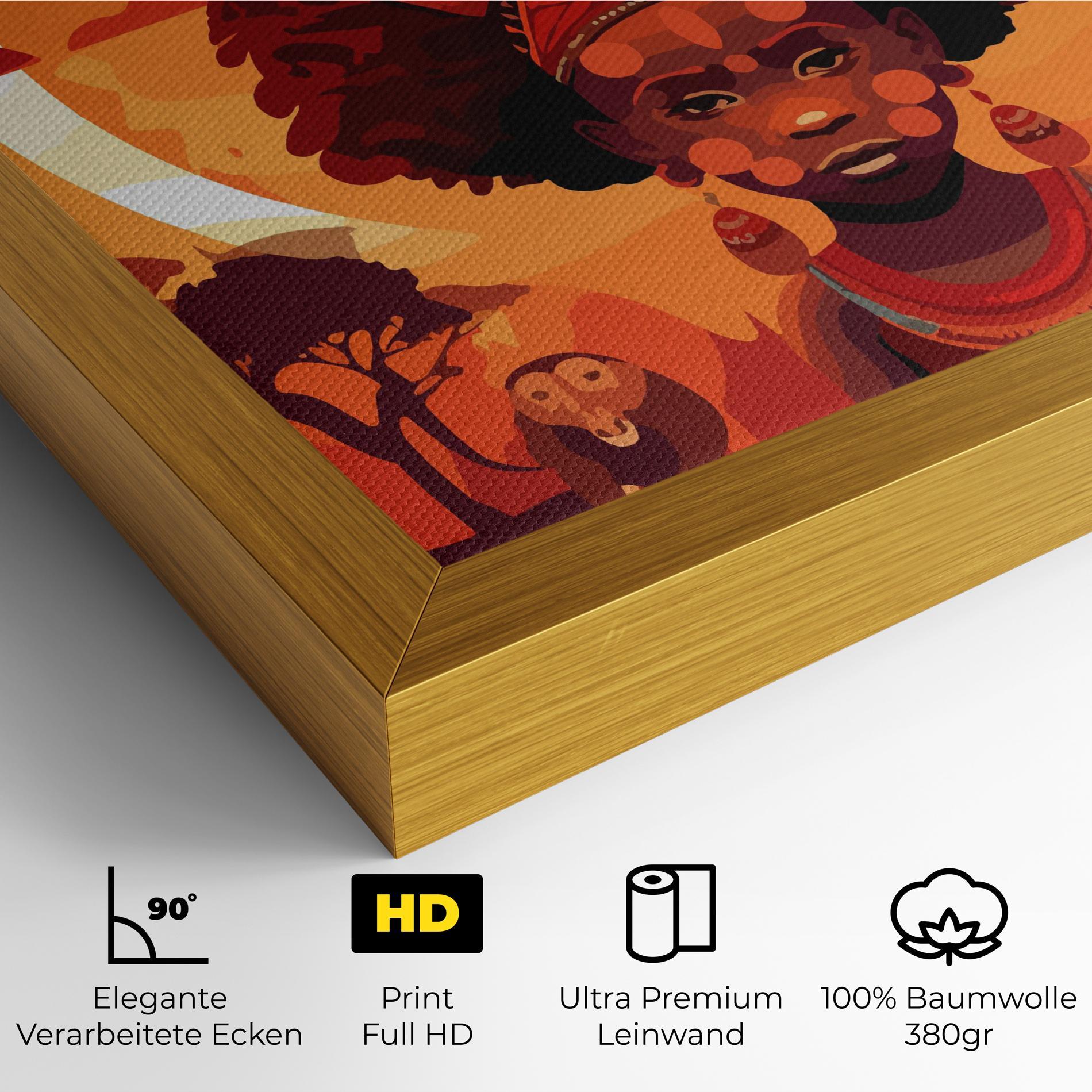Leinwandbild African Chid mockup 4