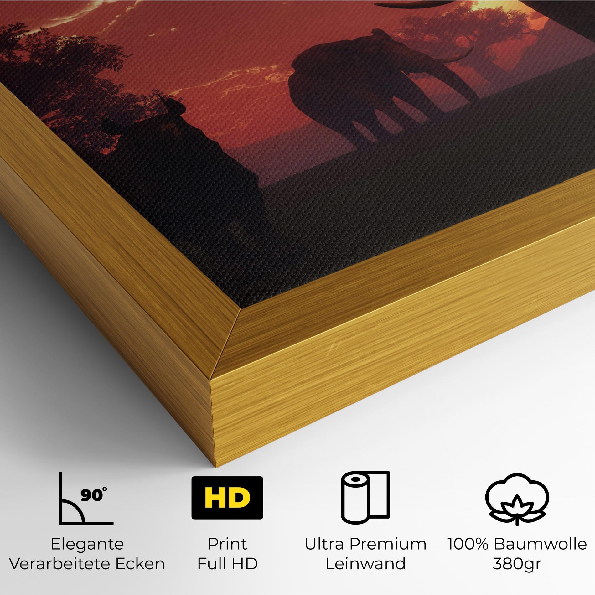 Leinwandbild African Elephant View mockup 4
