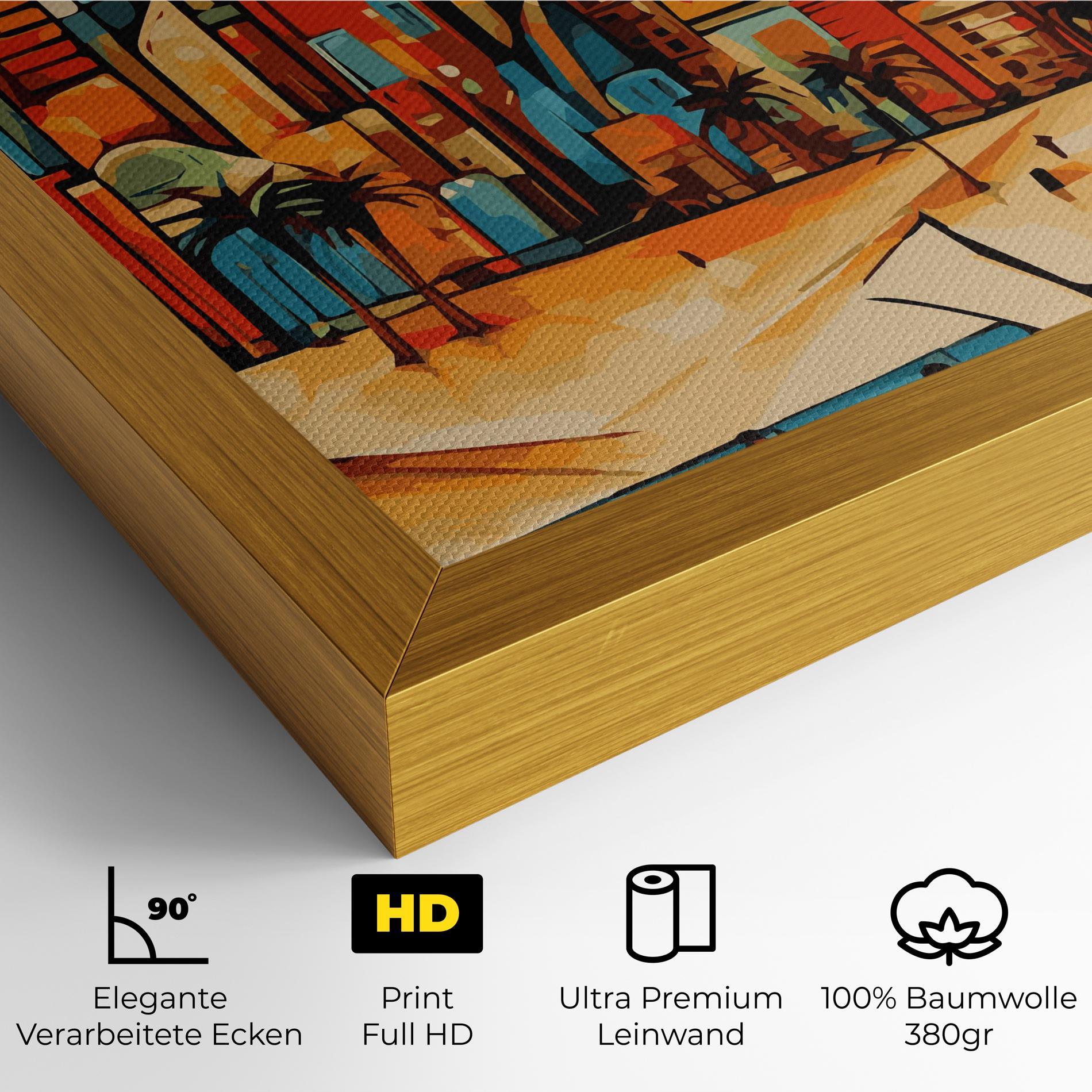 Leinwandbild African Moon mockup 4