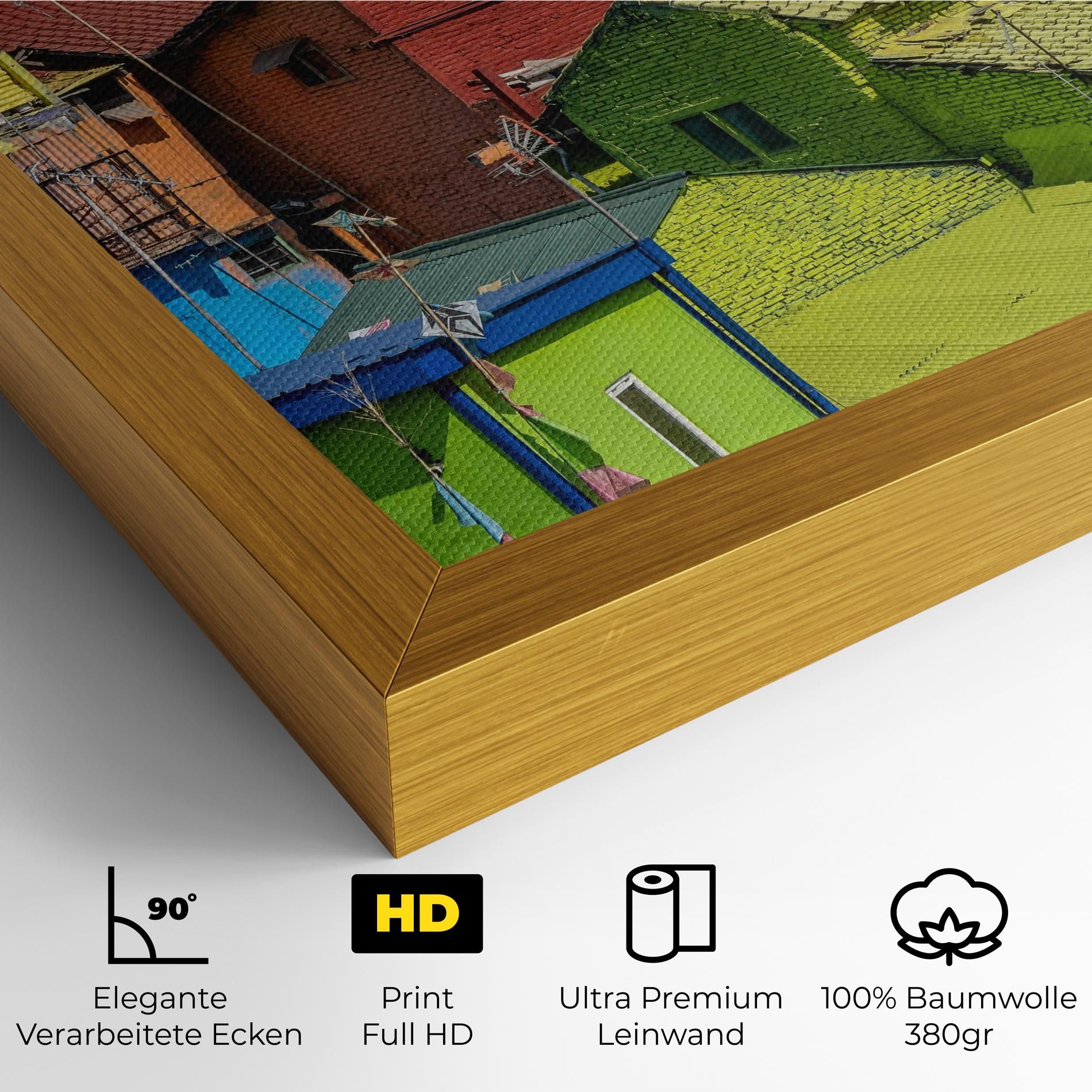 Colorful Small Houses mockup 4