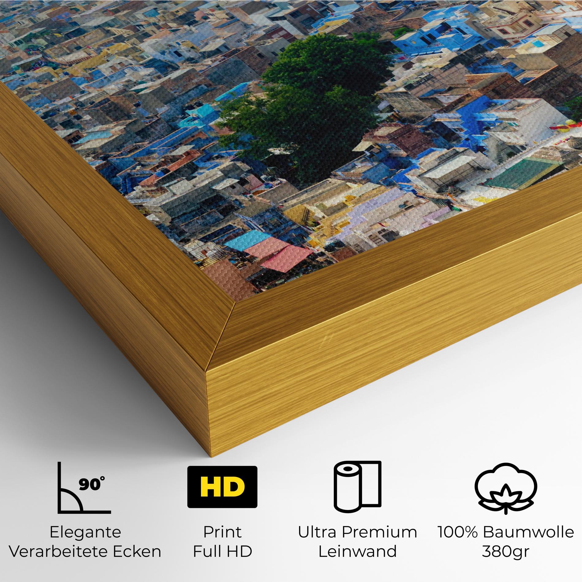 Leinwandbild Rajasthan India Buildings mockup 4