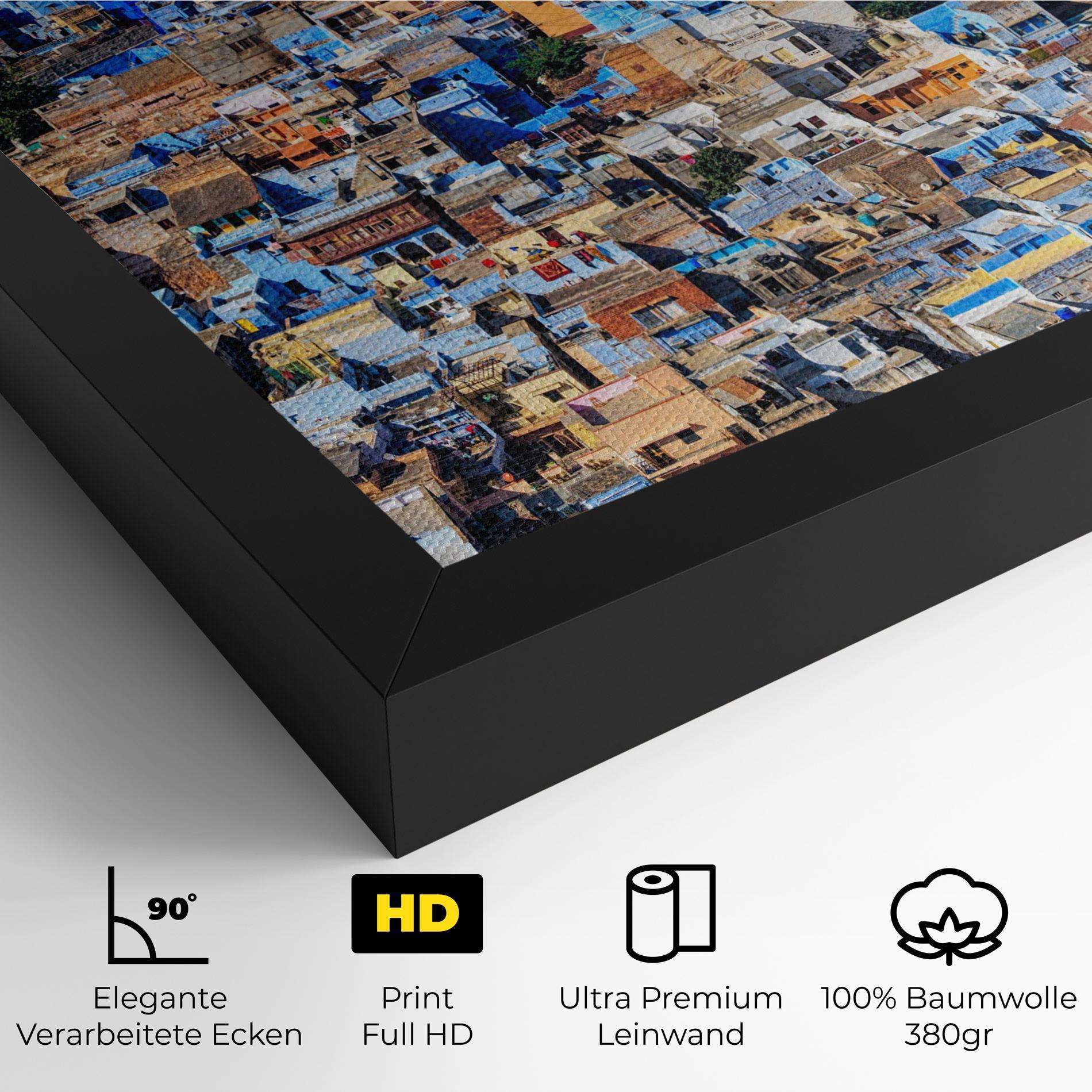 Leinwandbild Brahmin Houses mockup 4