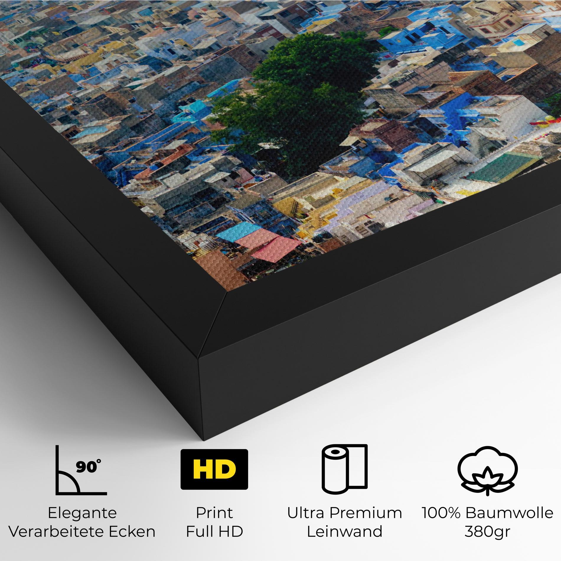 Leinwandbild Rajasthan India Buildings mockup 4