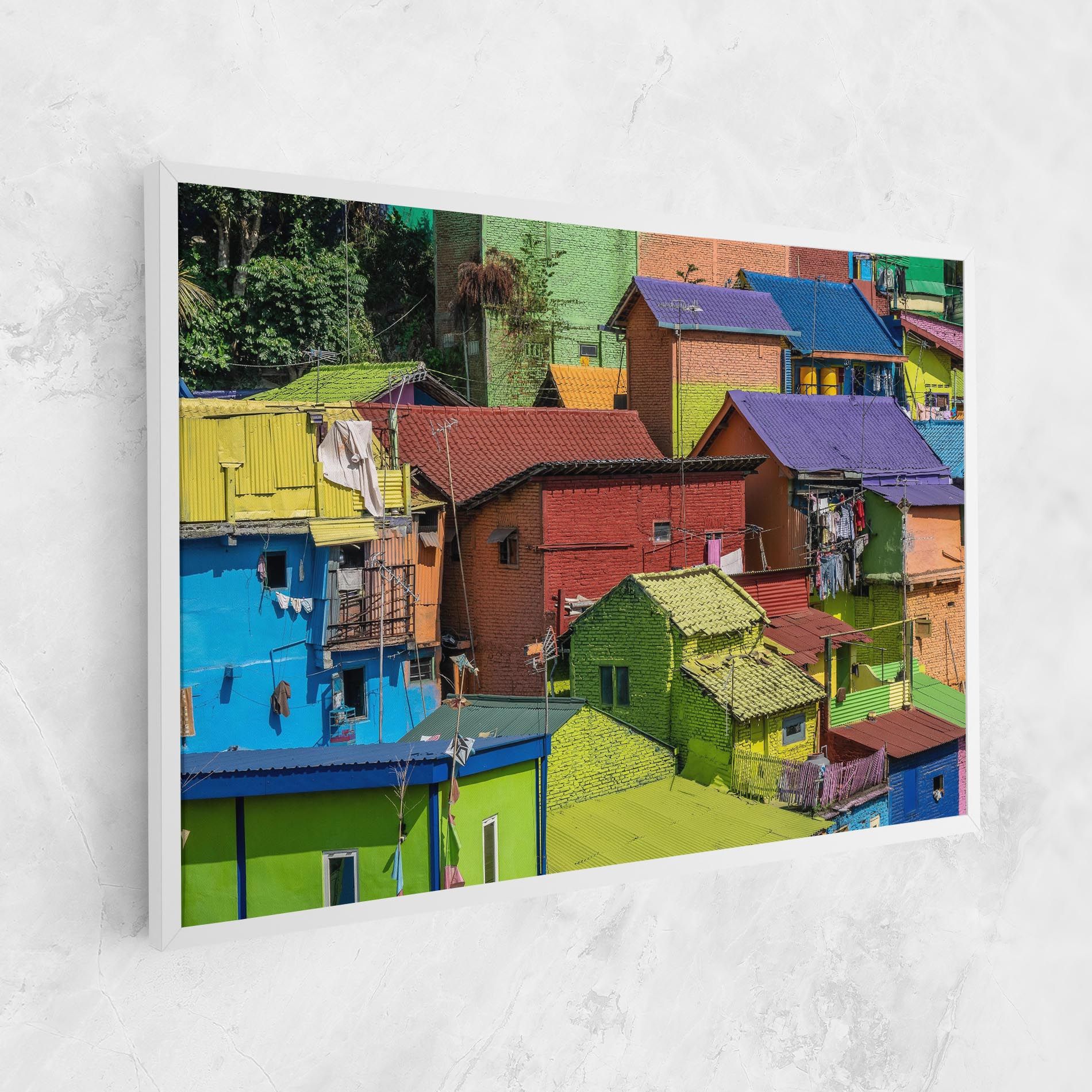 Colorful Small Houses mockup 1