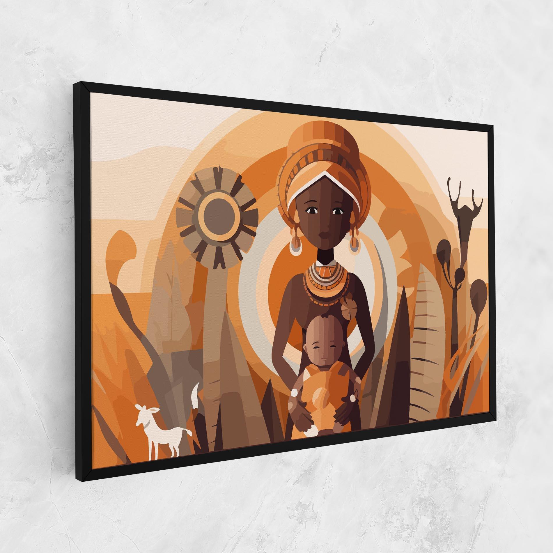 Leinwandbild African Baby mockup 1