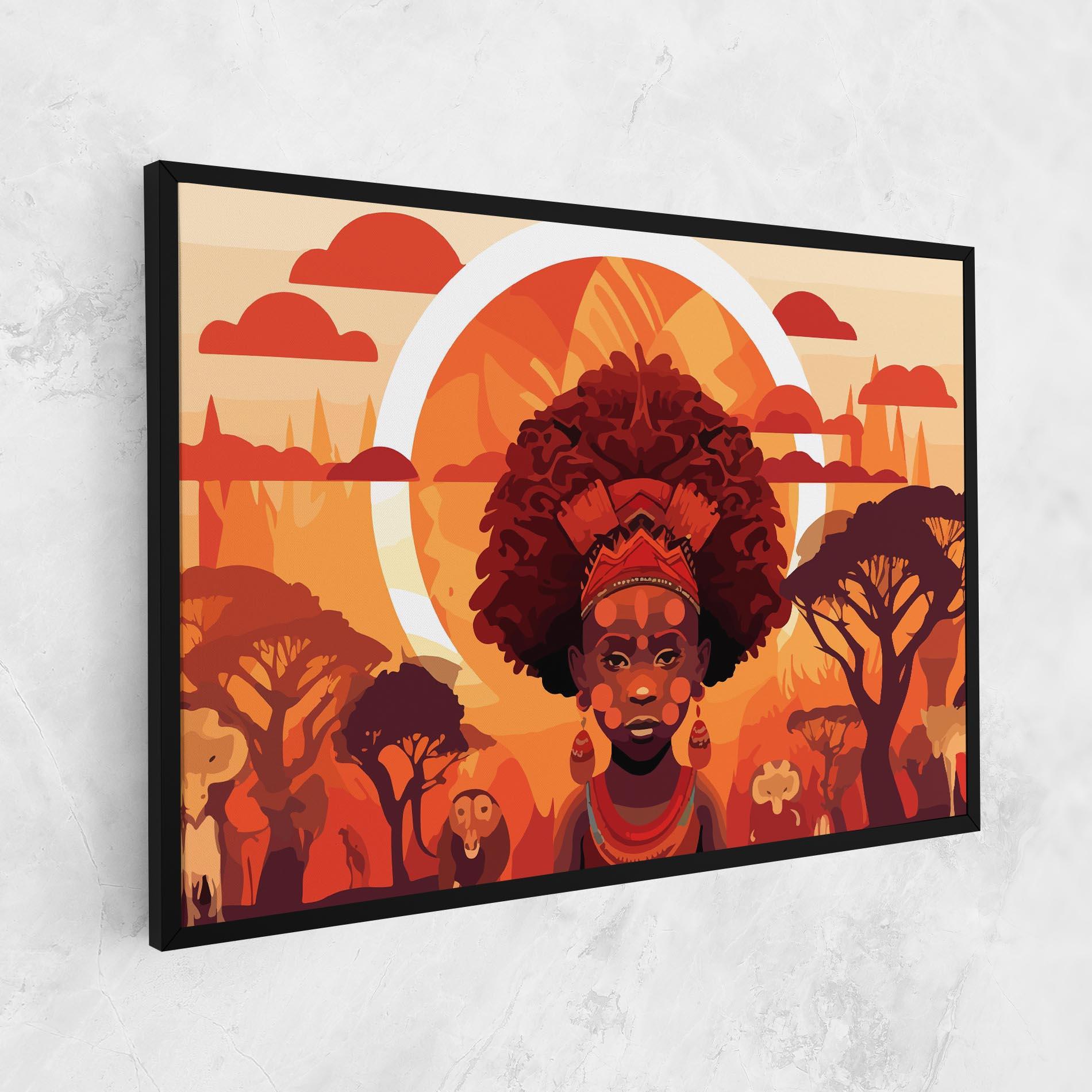 Leinwandbild African Chid mockup 1