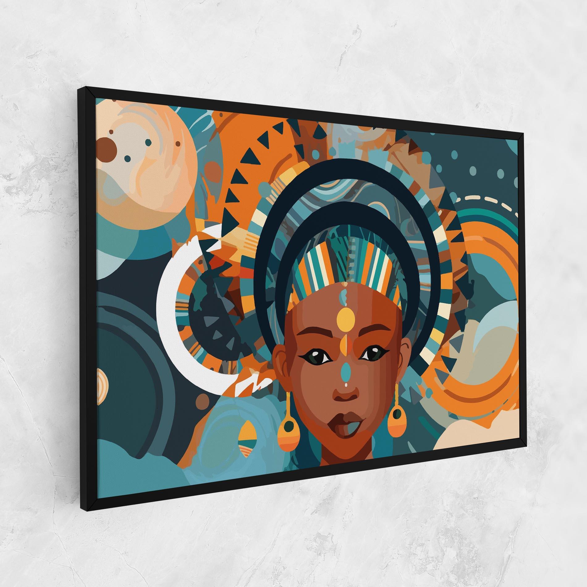 Leinwandbild African Colorful Child mockup 1