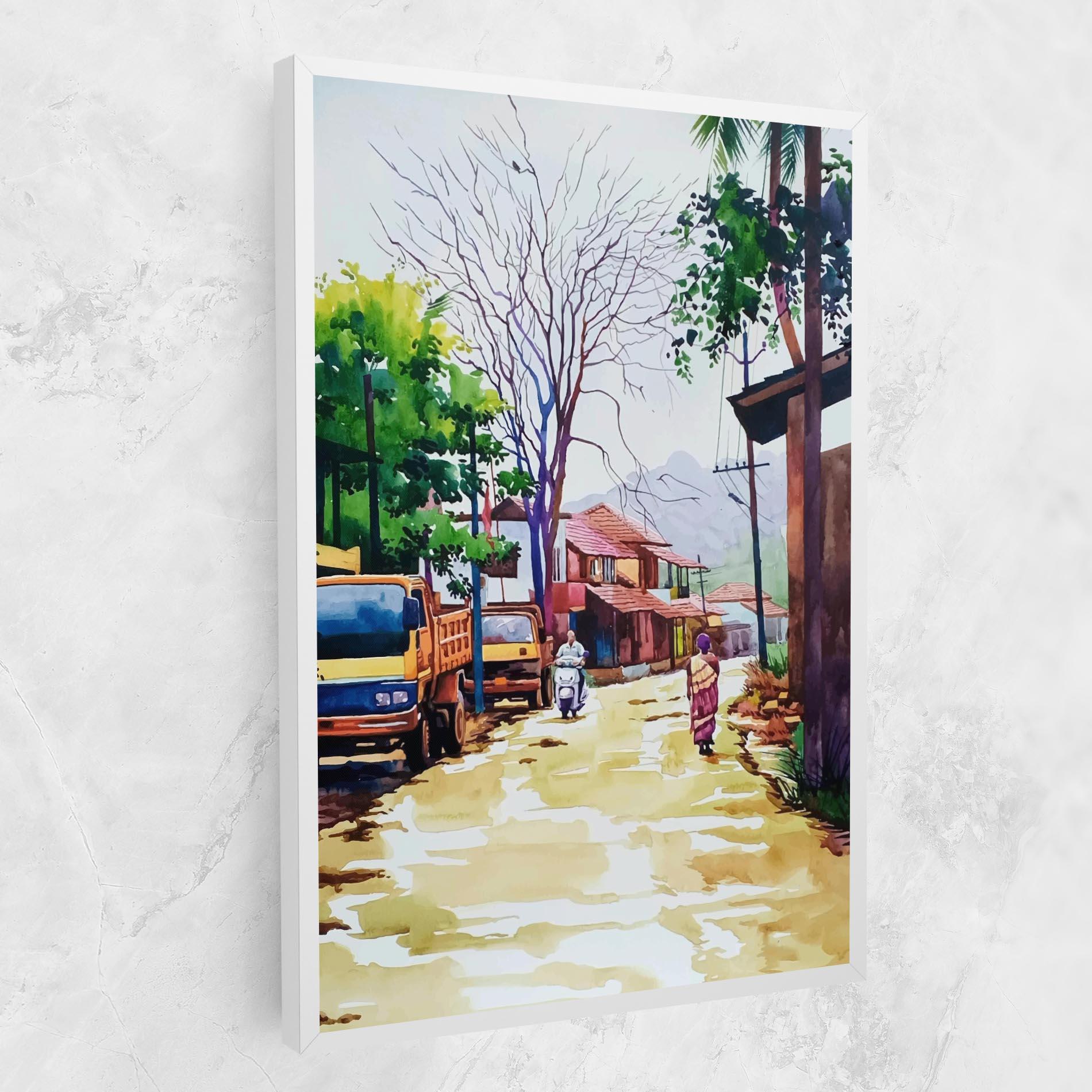 Leinwandbild African City mockup 1