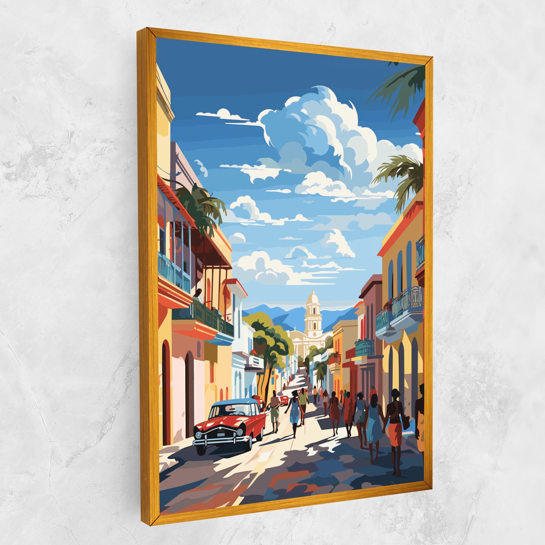 Leinwandbild African Street mockup 1