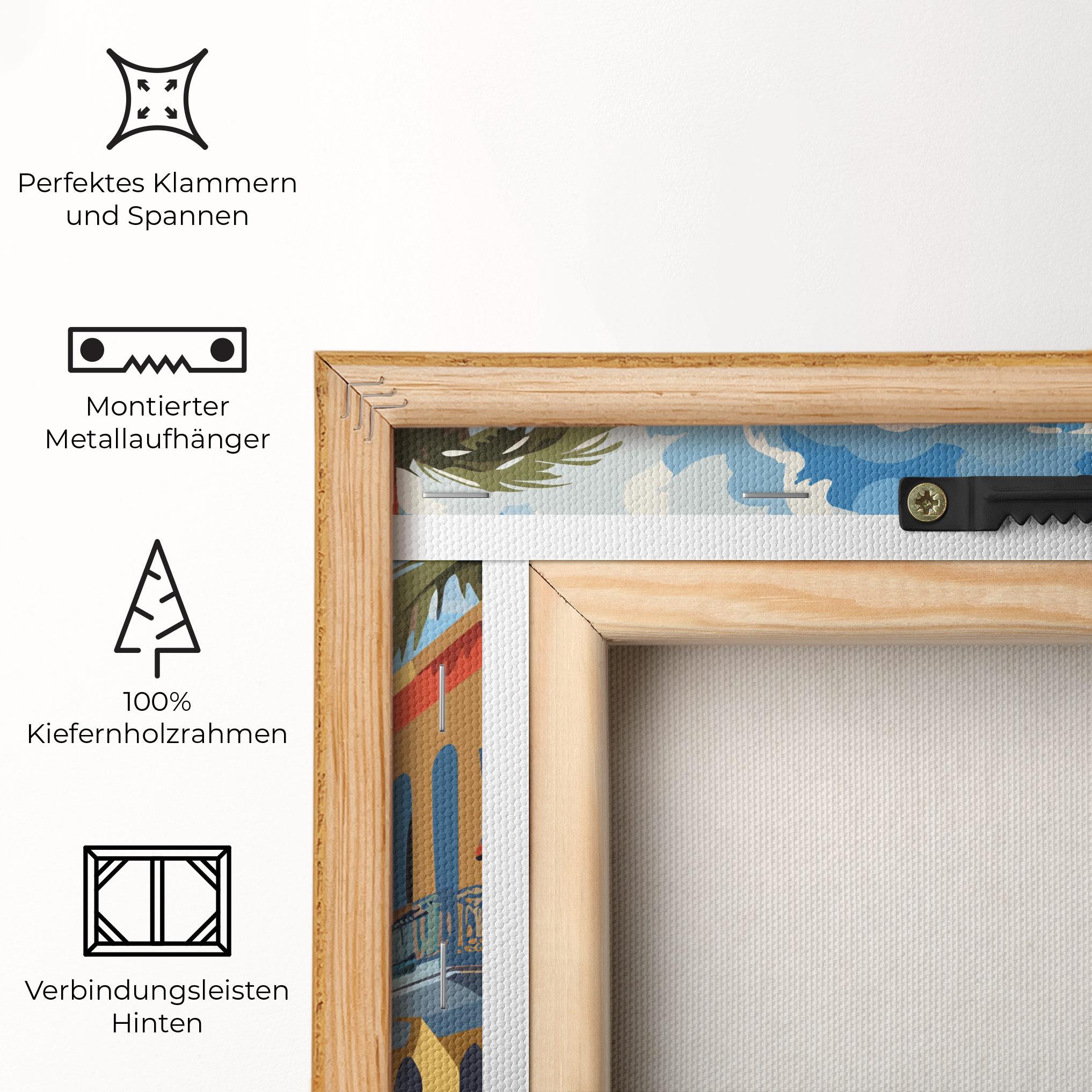 Leinwandbild African Street mockup 5