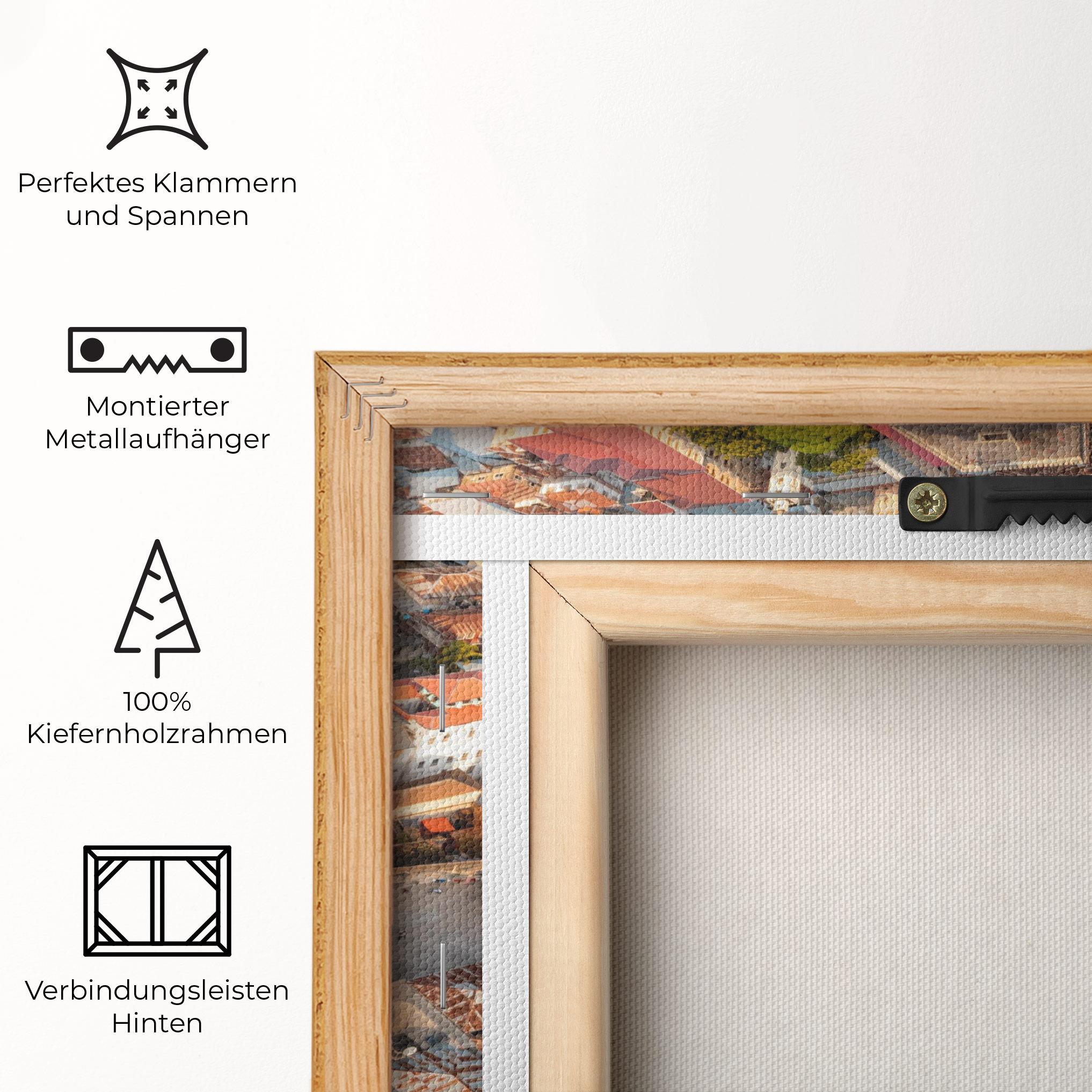 Leinwandbild Island Tanzania Buildings mockup 5