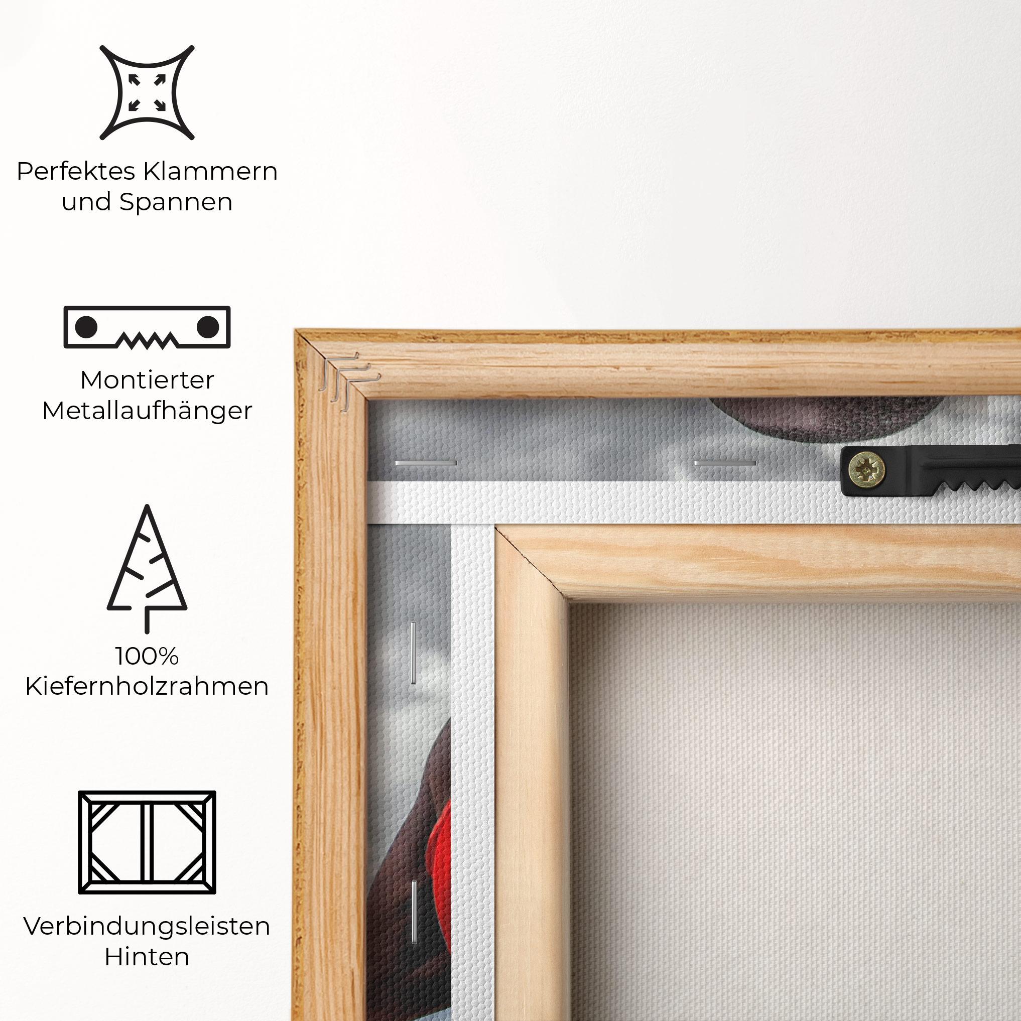 Leinwandbild Red African Clothes mockup 5