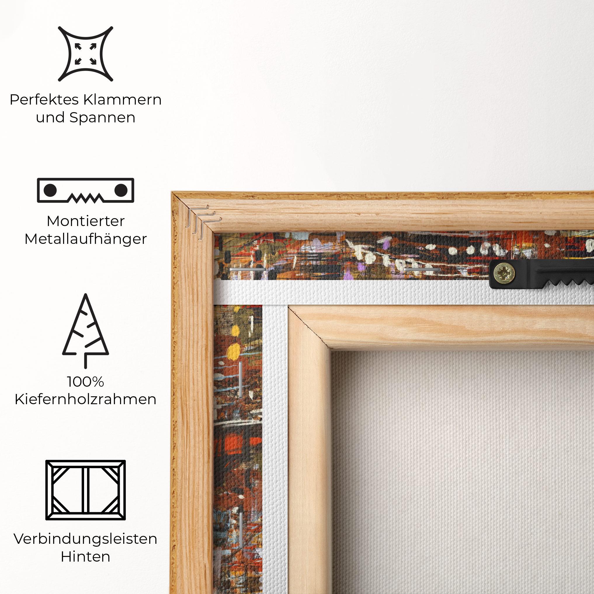 Leinwandbild Seamless Colorful City mockup 5