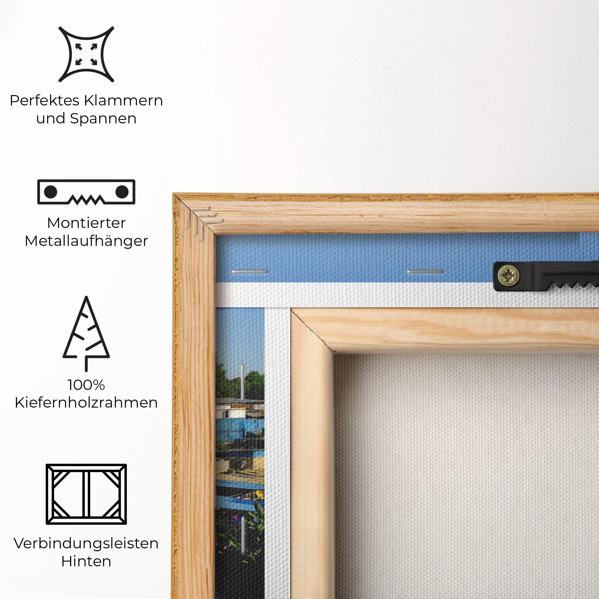 Leinwandbild Slum Building mockup 5