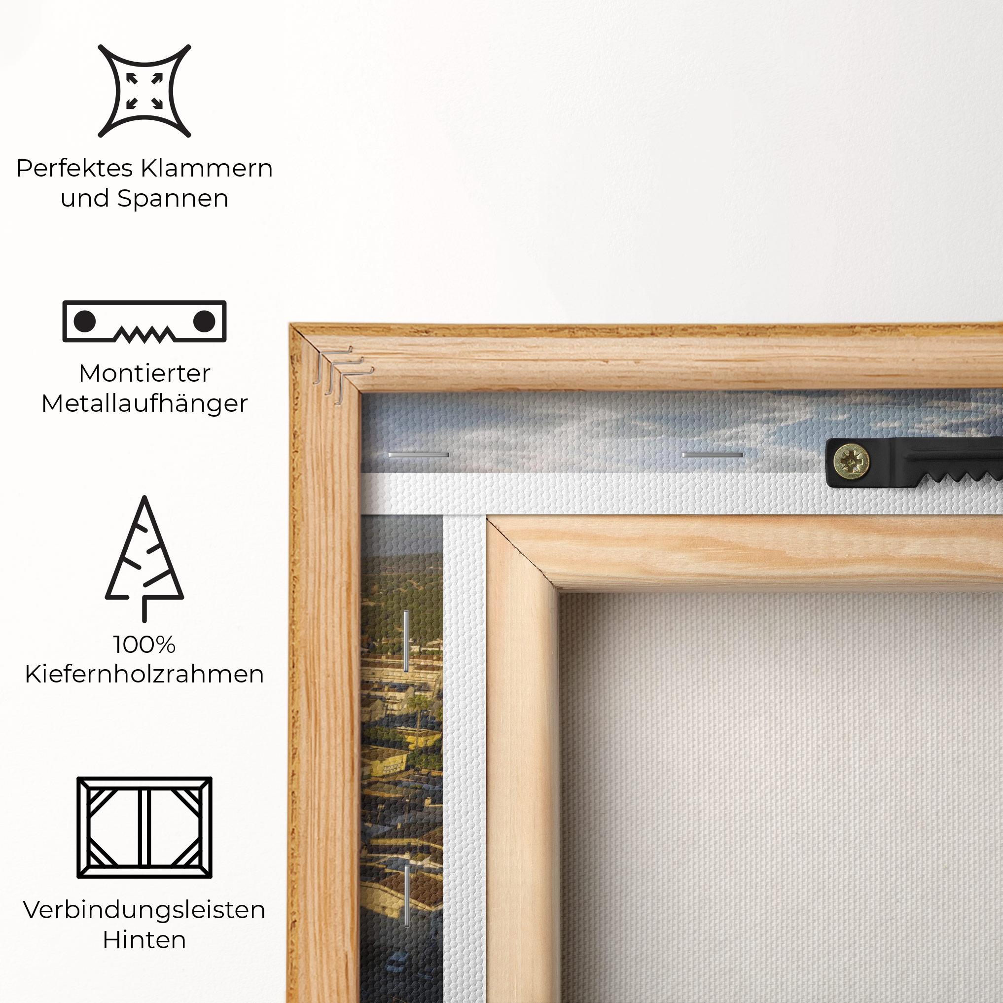 Leinwandbild Streets Town Sunrise mockup 5