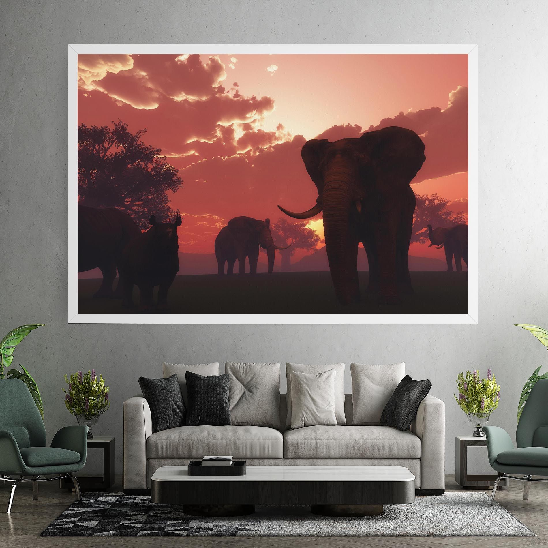 African Elephant View mockup 7