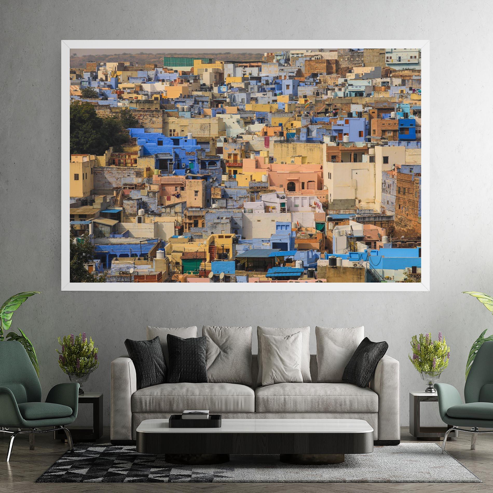 Leinwandbild Rajasthan View India mockup 7