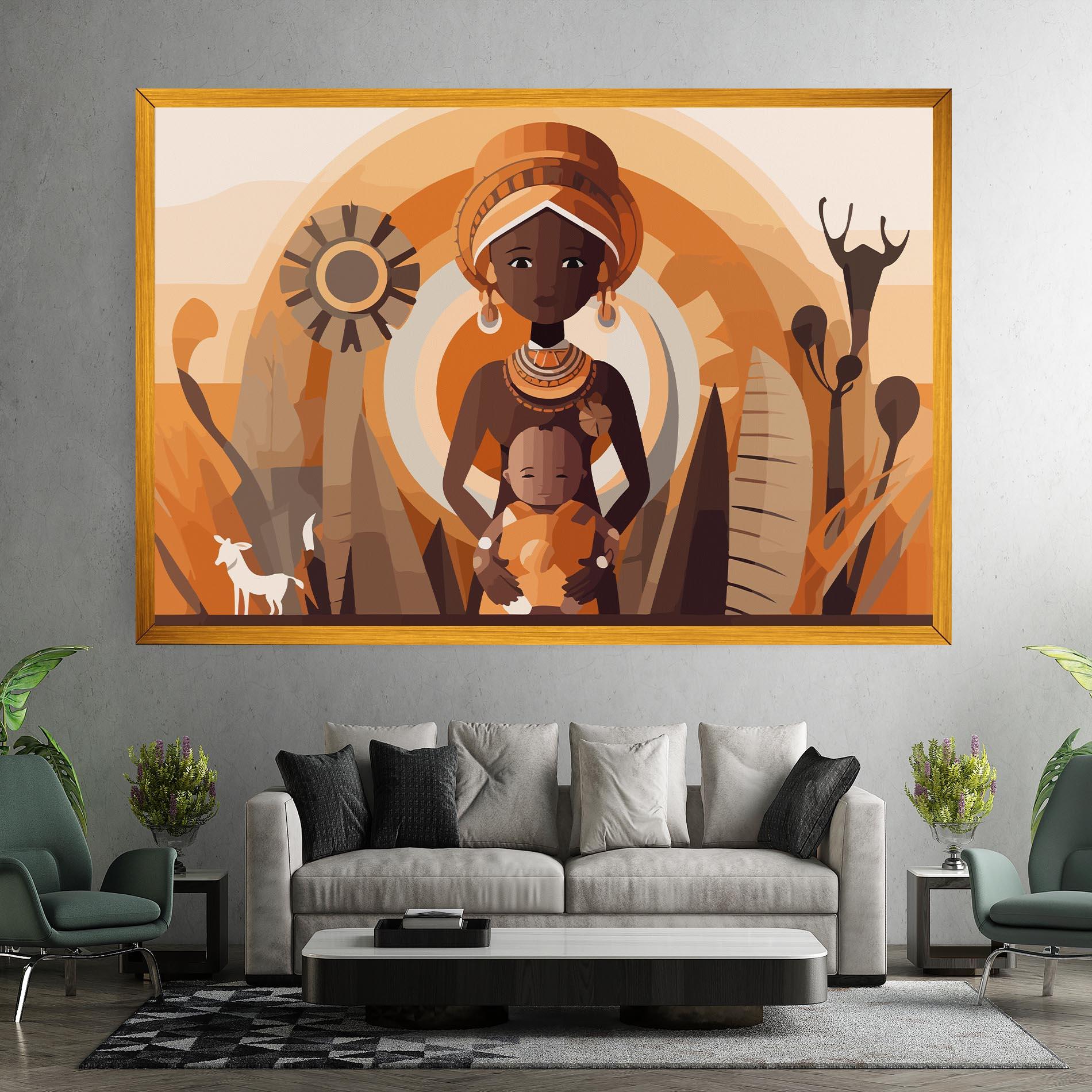 Leinwandbild African Baby mockup 7