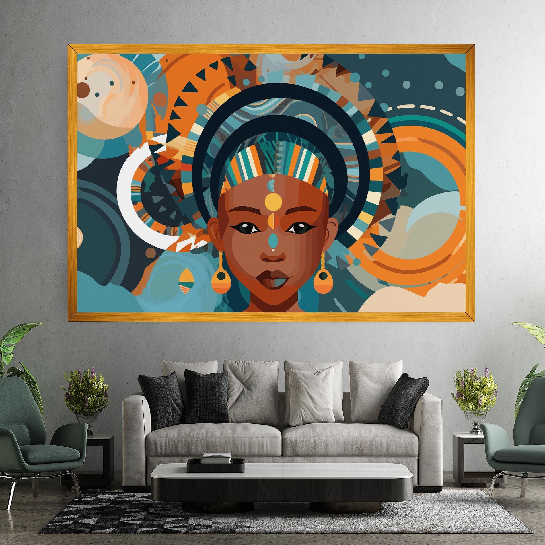 African Colorful Child mockup 7