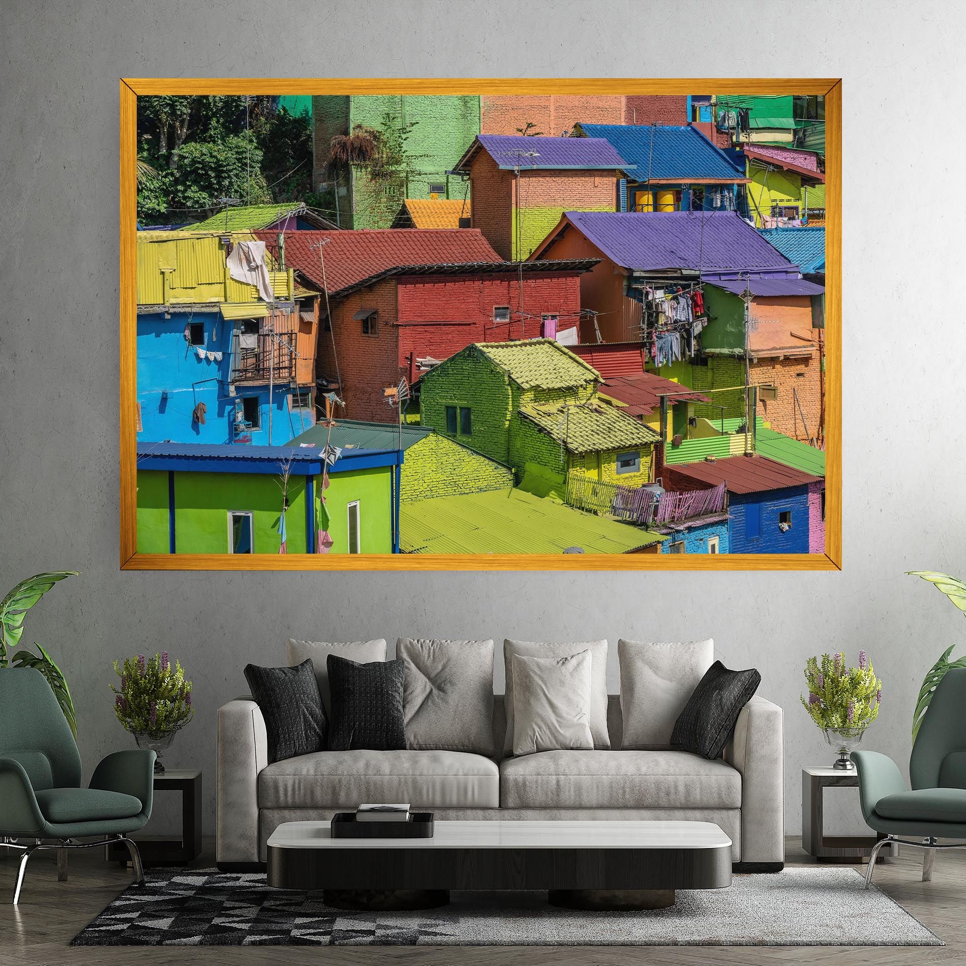 Colorful Small Houses mockup 7