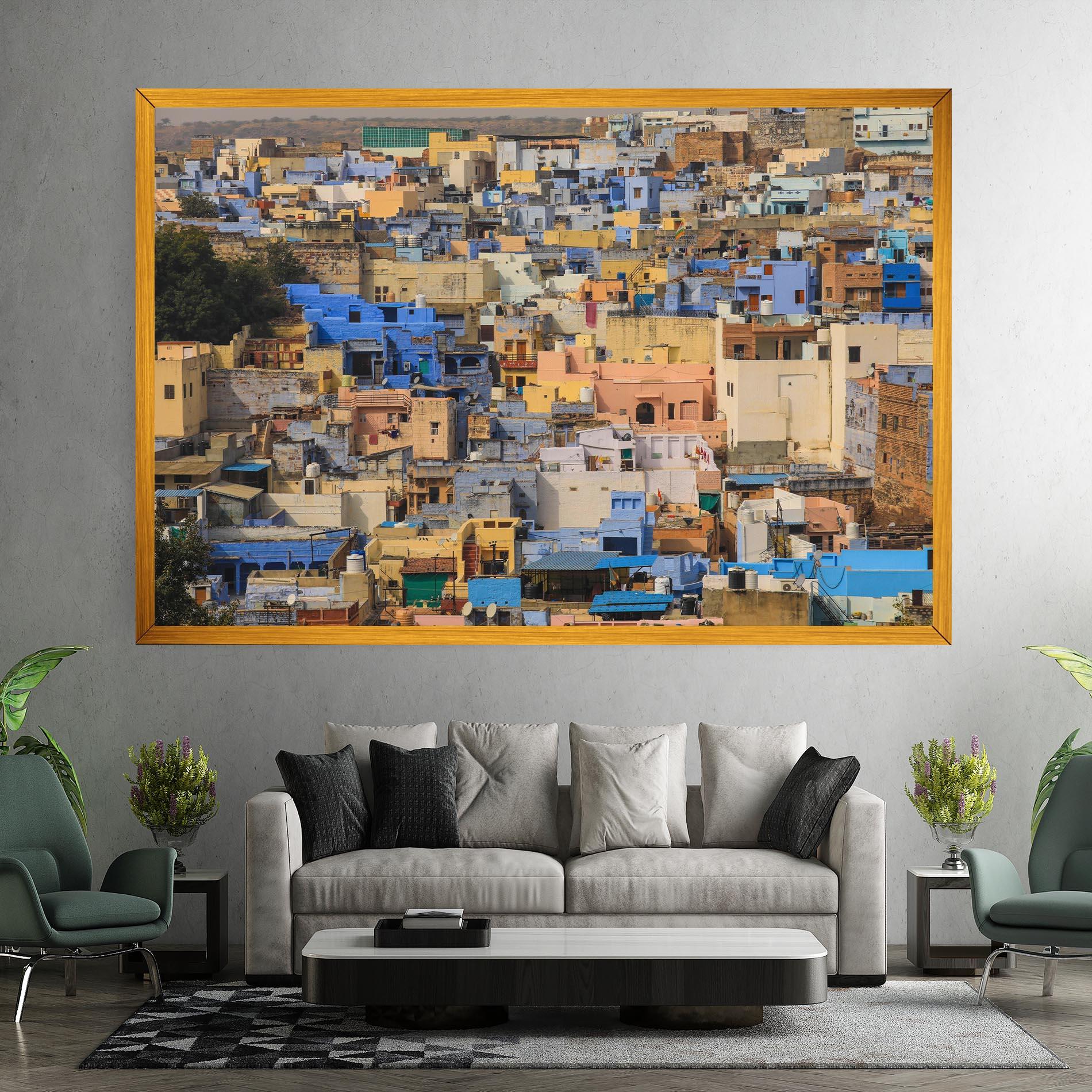 Leinwandbild Rajasthan View India mockup 7