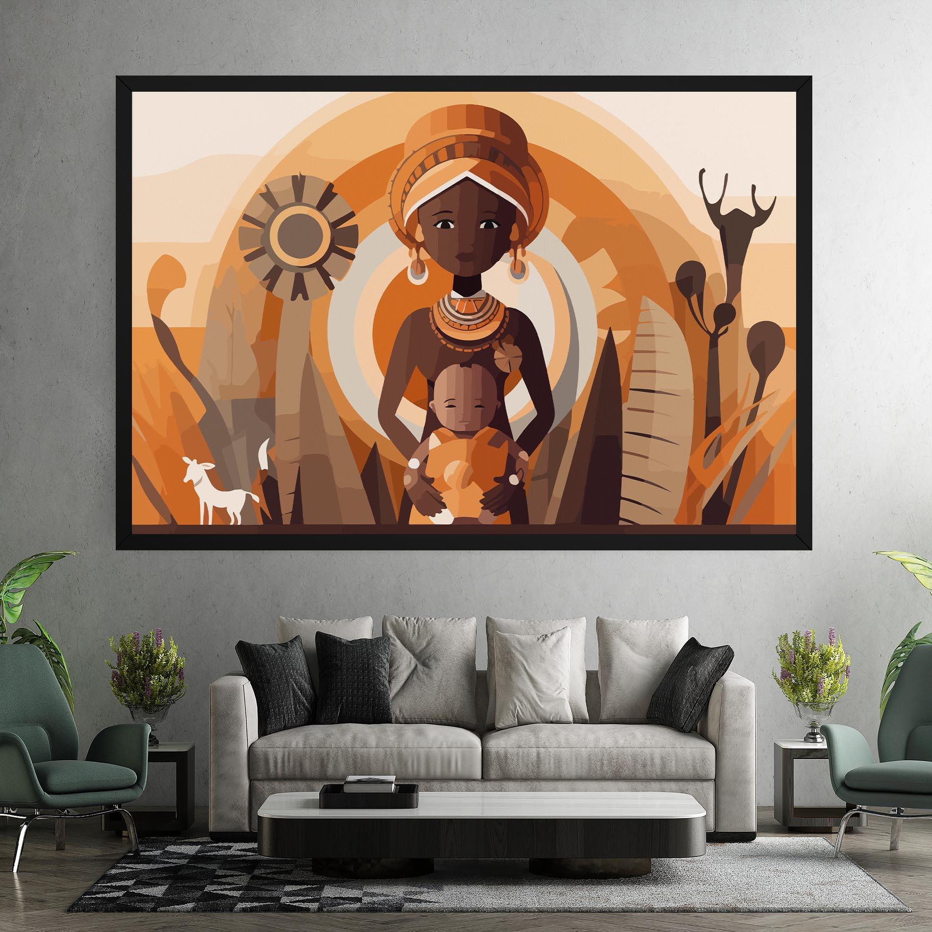 Leinwandbild African Baby mockup 7