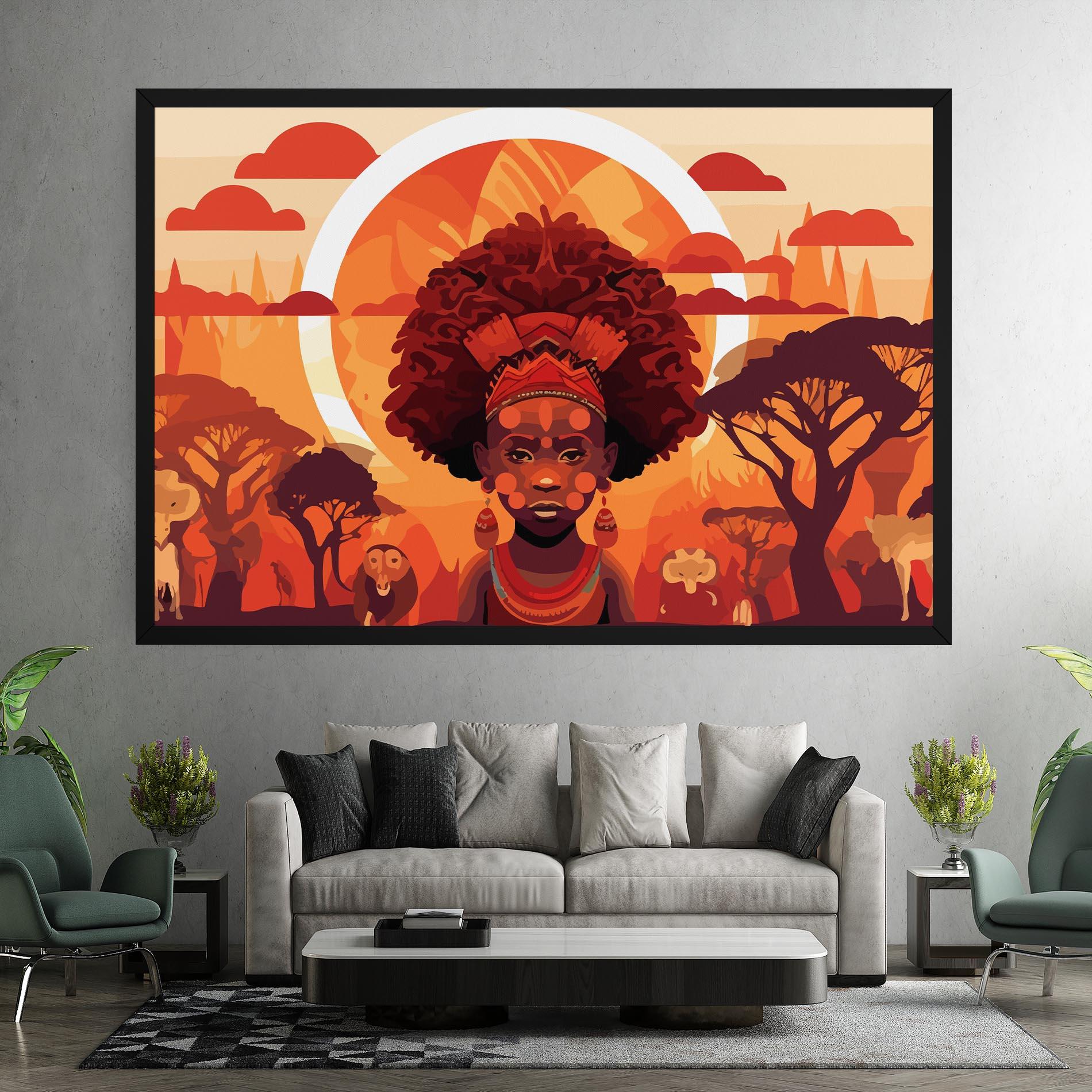 Leinwandbild African Chid mockup 7