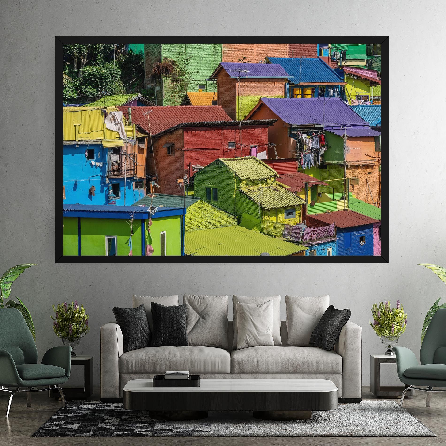 Colorful Small Houses mockup 7