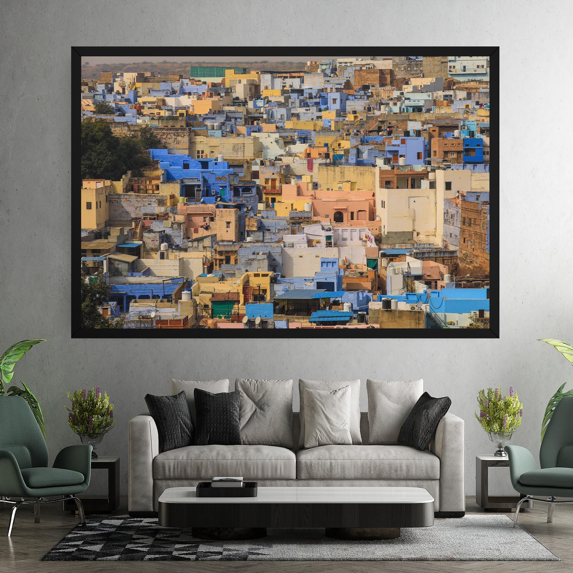 Leinwandbild Rajasthan View India mockup 7