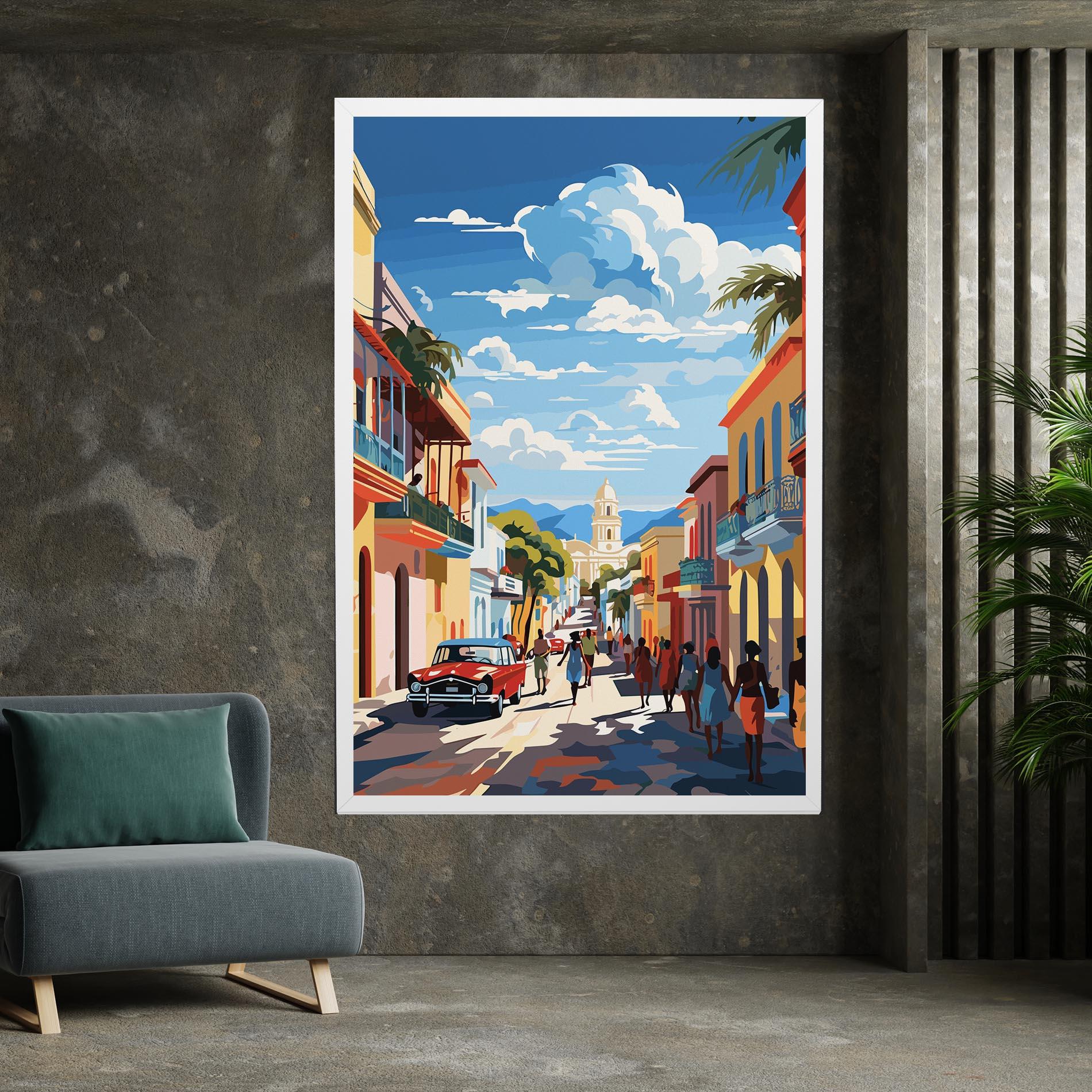 Leinwandbild African Street mockup 7