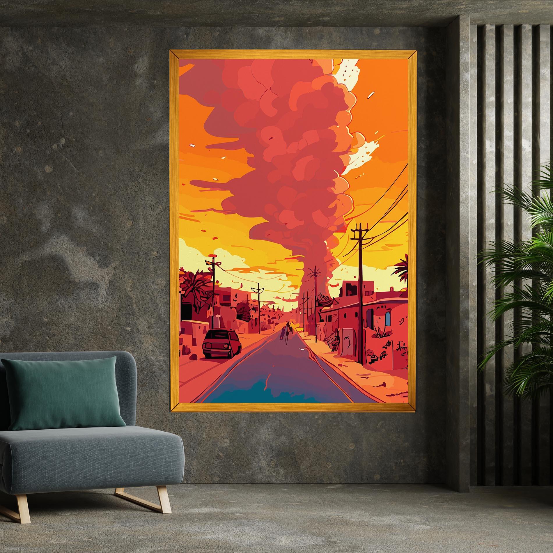 Leinwandbild African Smoke mockup 7