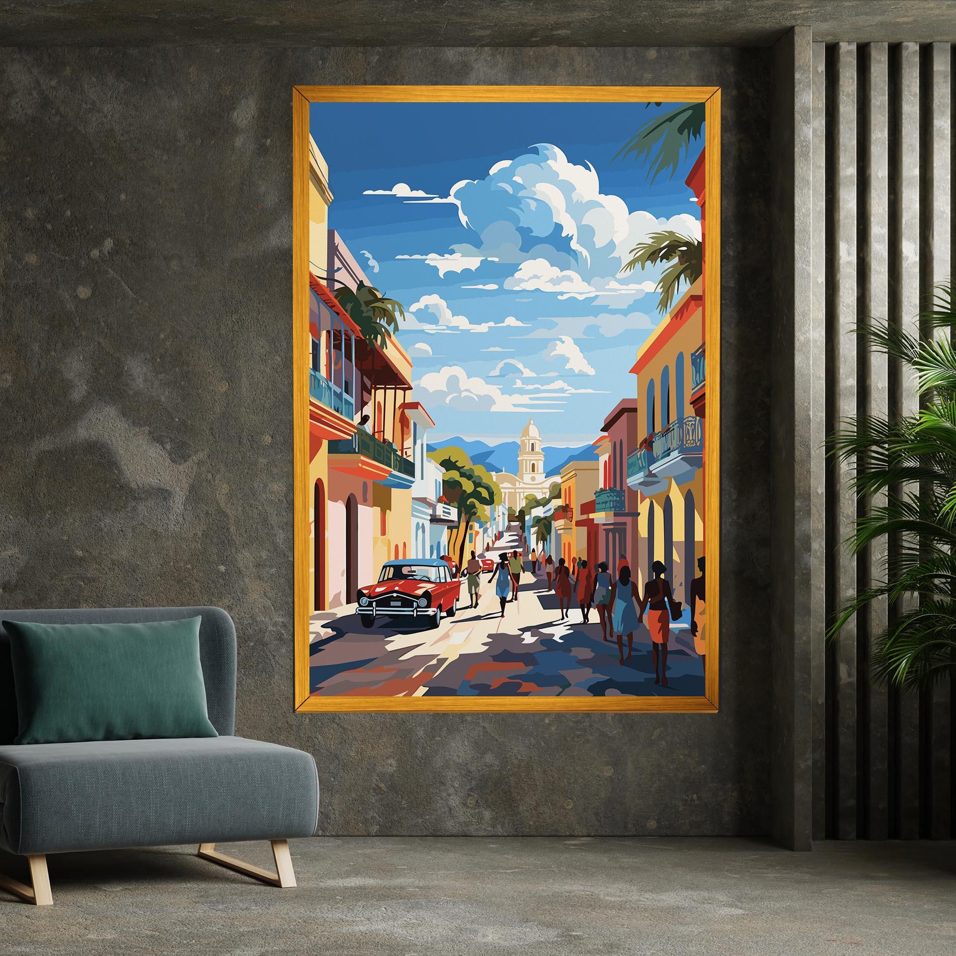 Leinwandbild African Street mockup 7