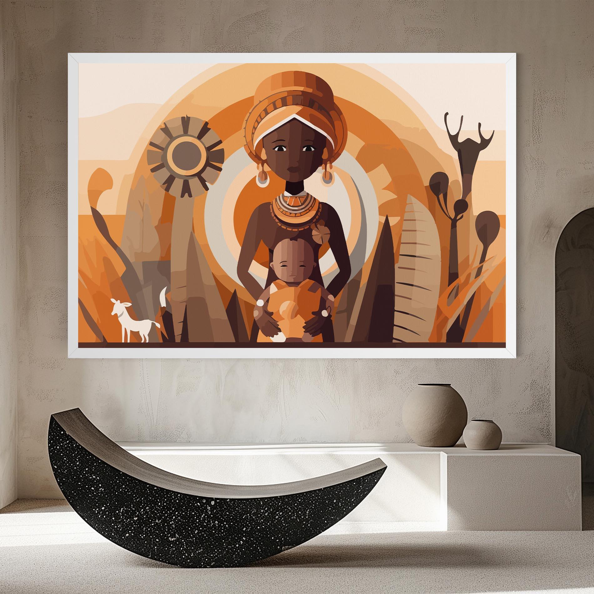 Leinwandbild African Baby mockup 8