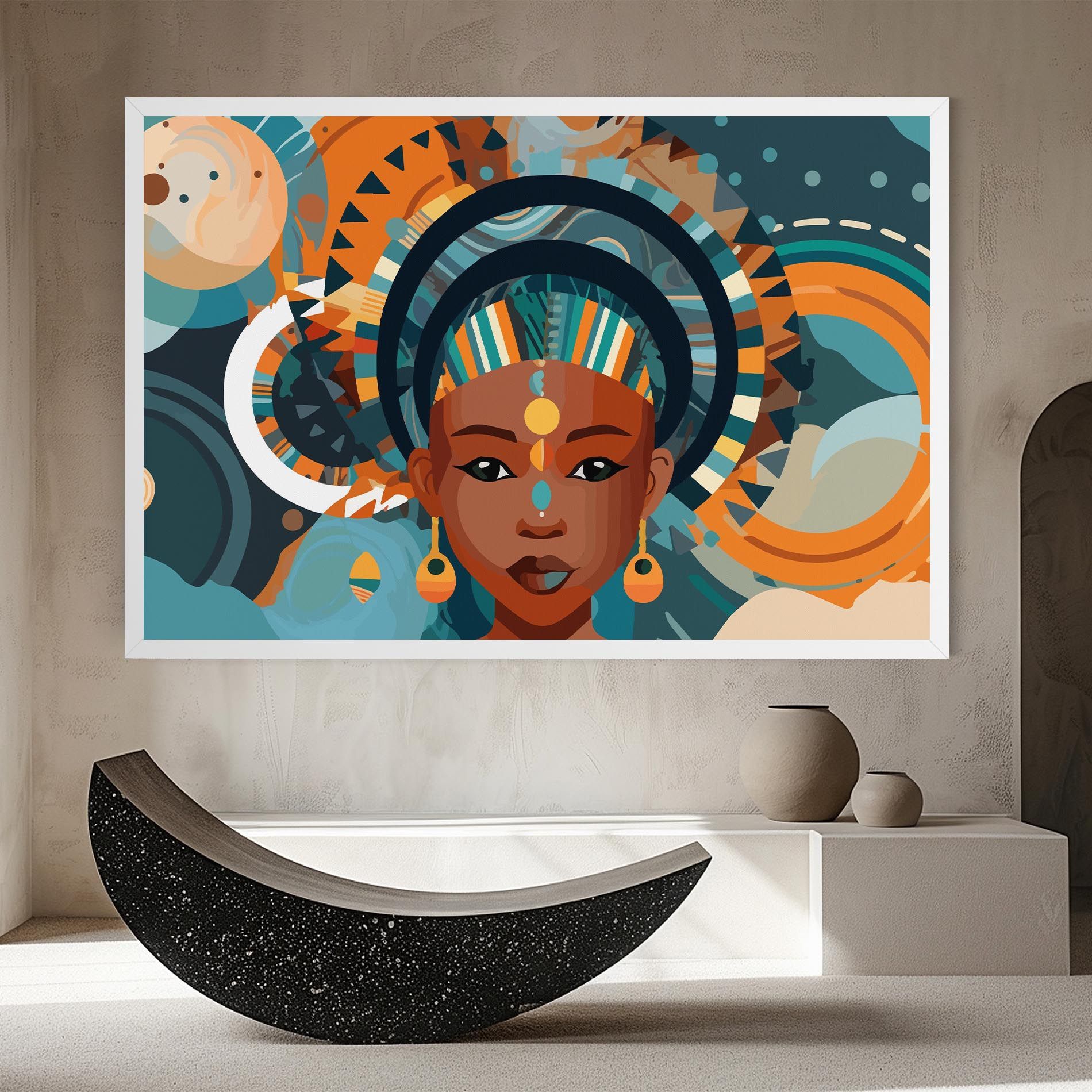 African Colorful Child mockup 8