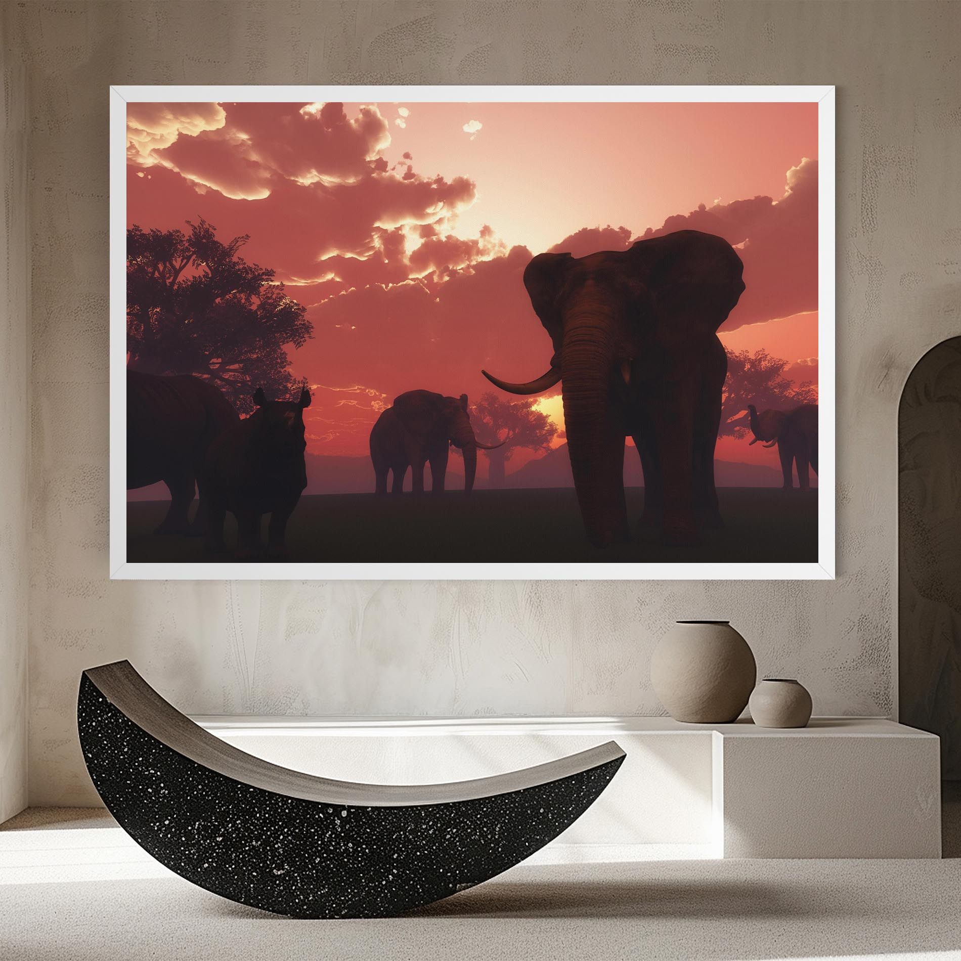 African Elephant View mockup 8