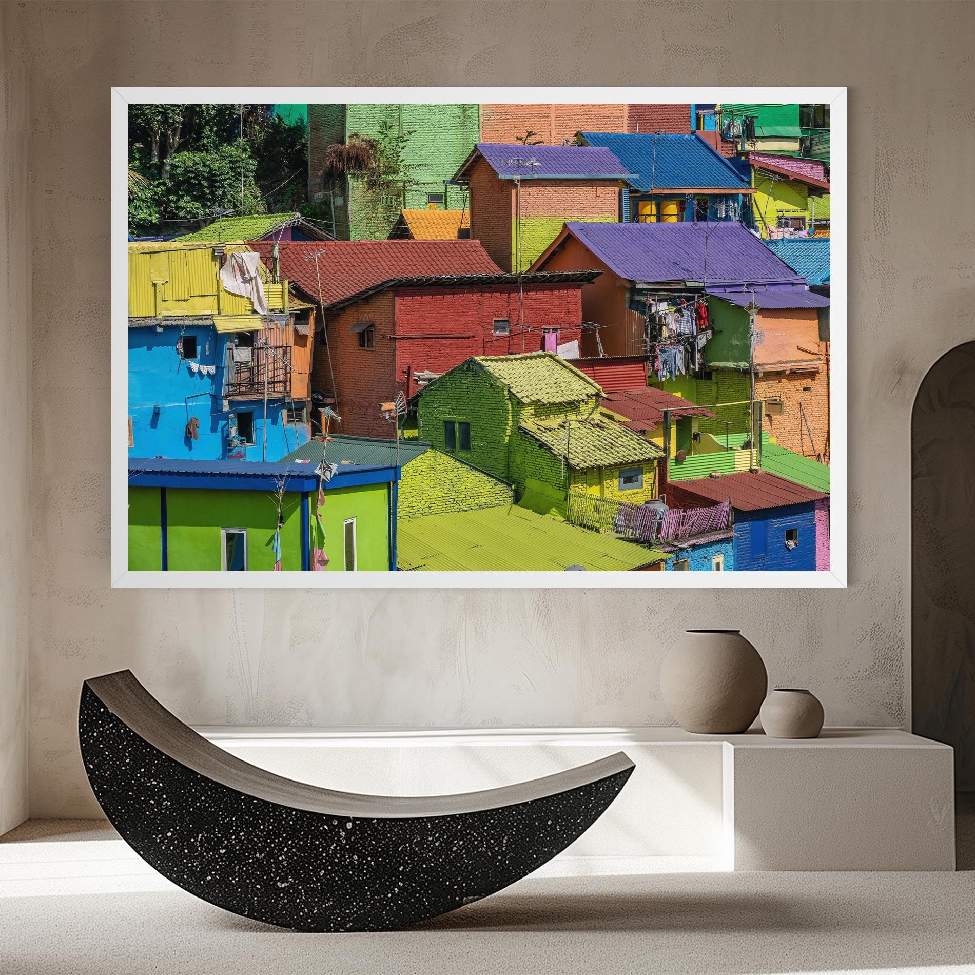 Colorful Small Houses mockup 8