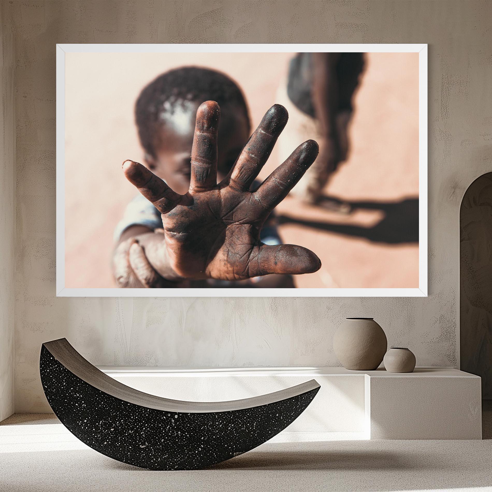 Leinwandbild Little Dirty Hand mockup 8