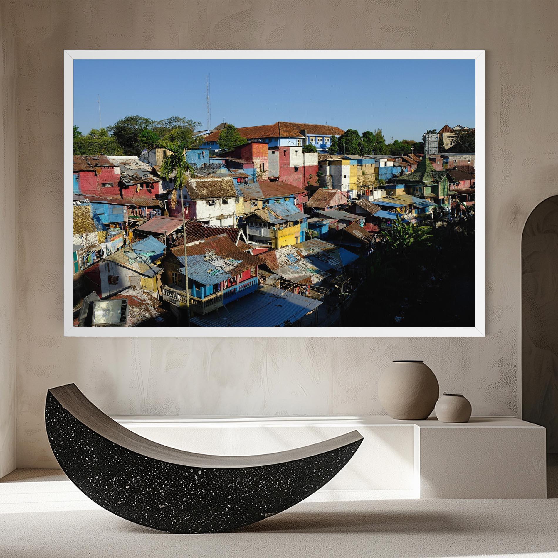 Leinwandbild Slum Building mockup 8