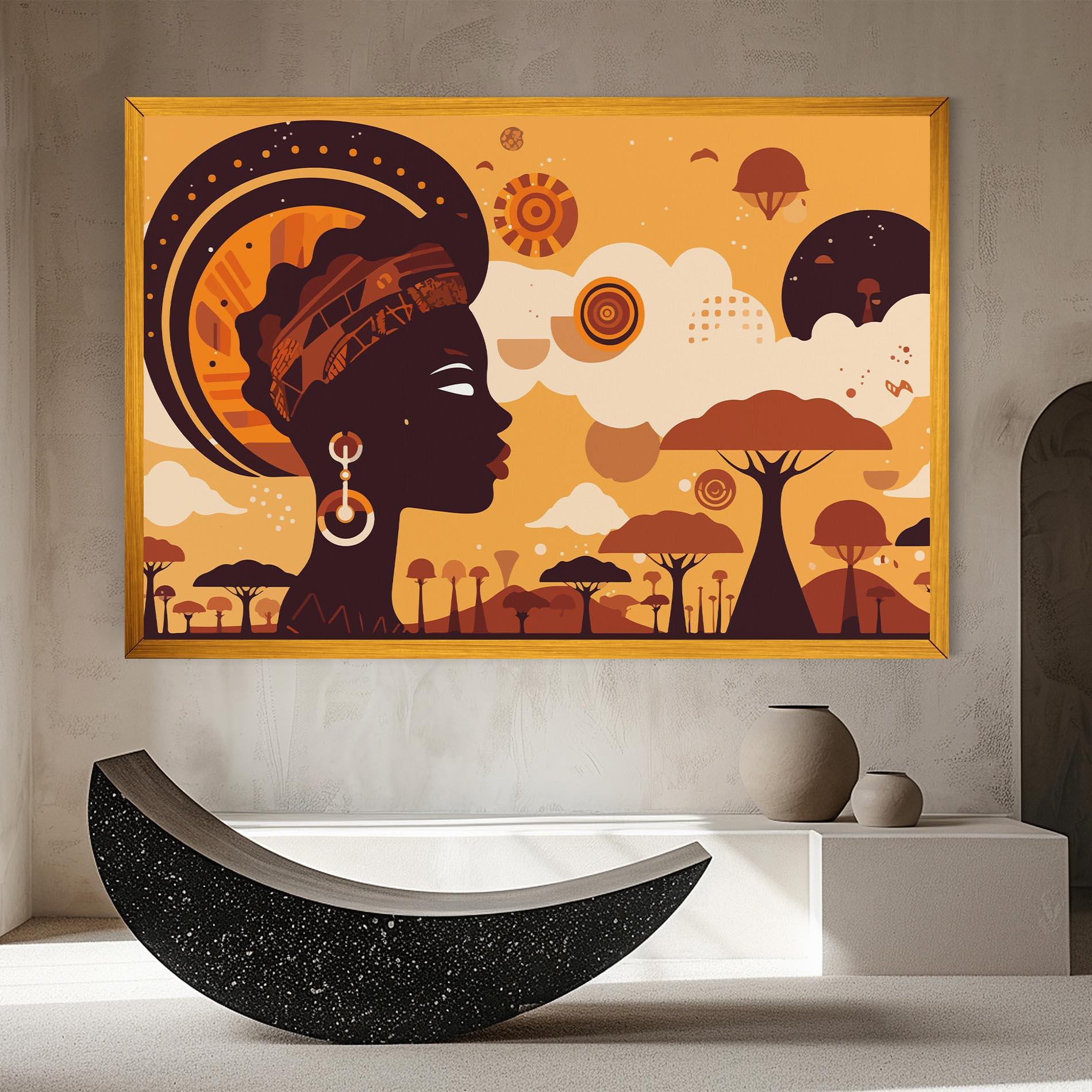 Leinwandbild African Art mockup 8