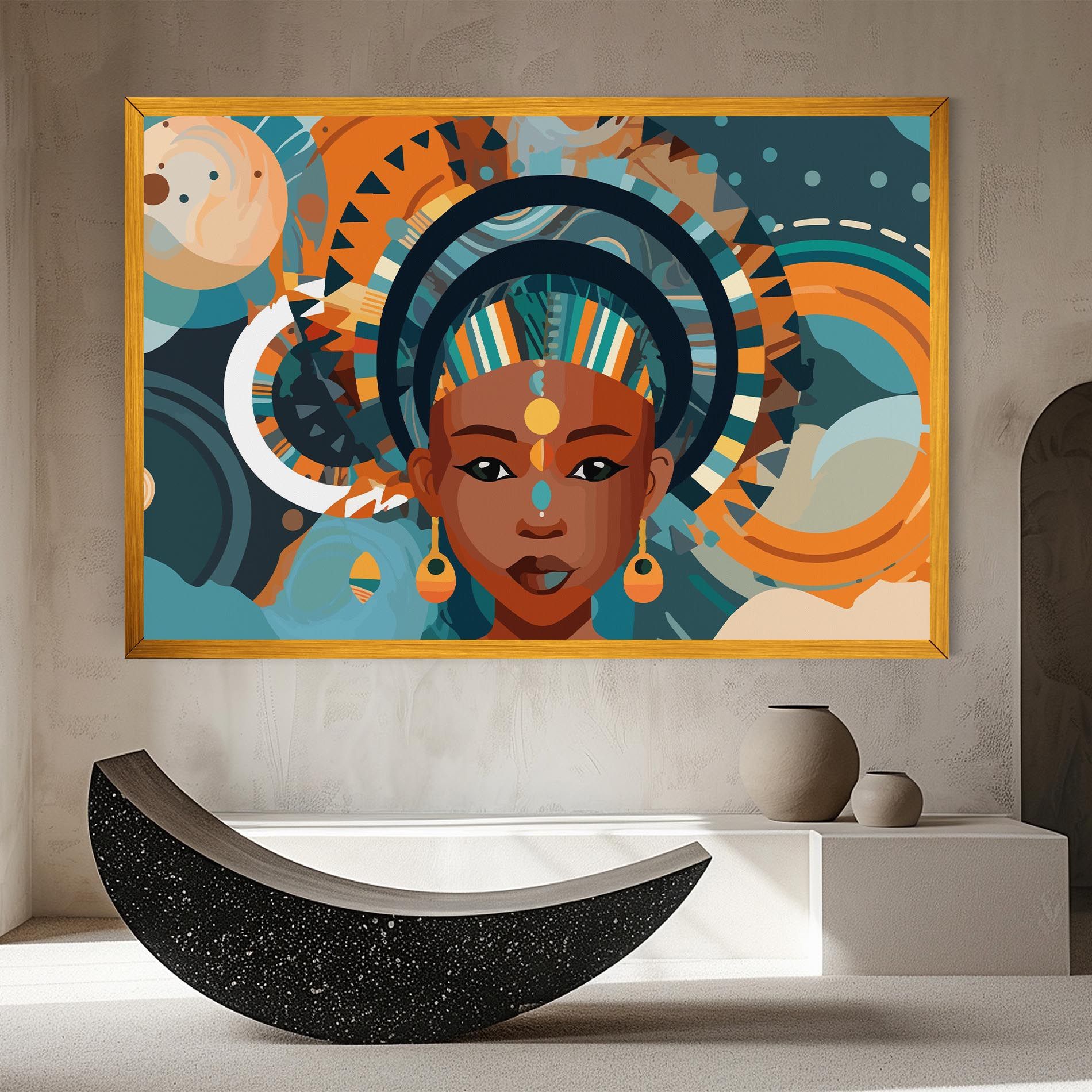 African Colorful Child mockup 8