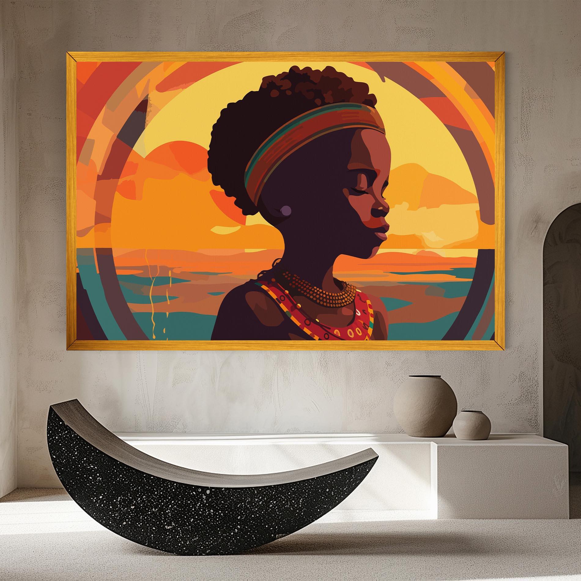 Leinwandbild African Pretty Child mockup 8