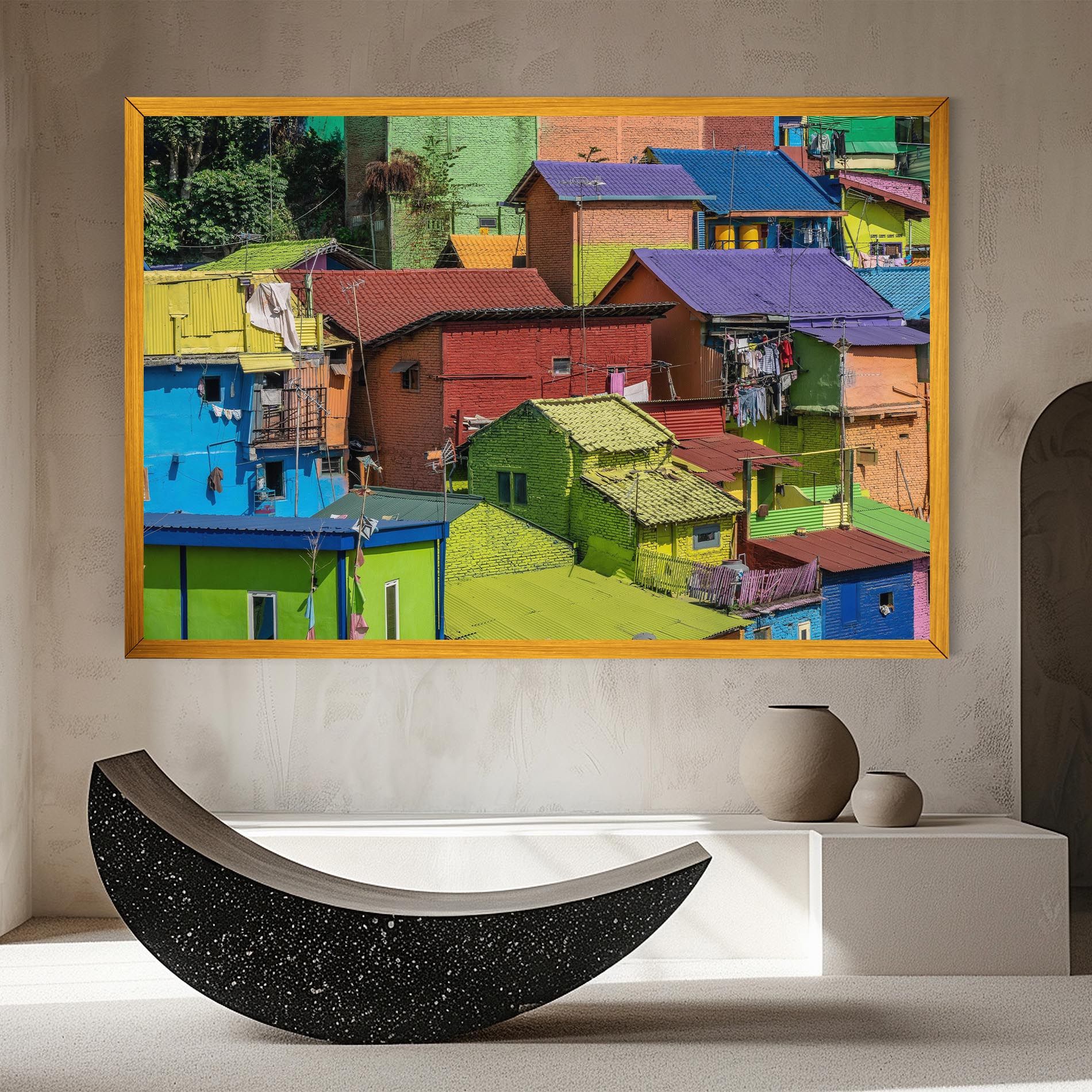 Colorful Small Houses mockup 8