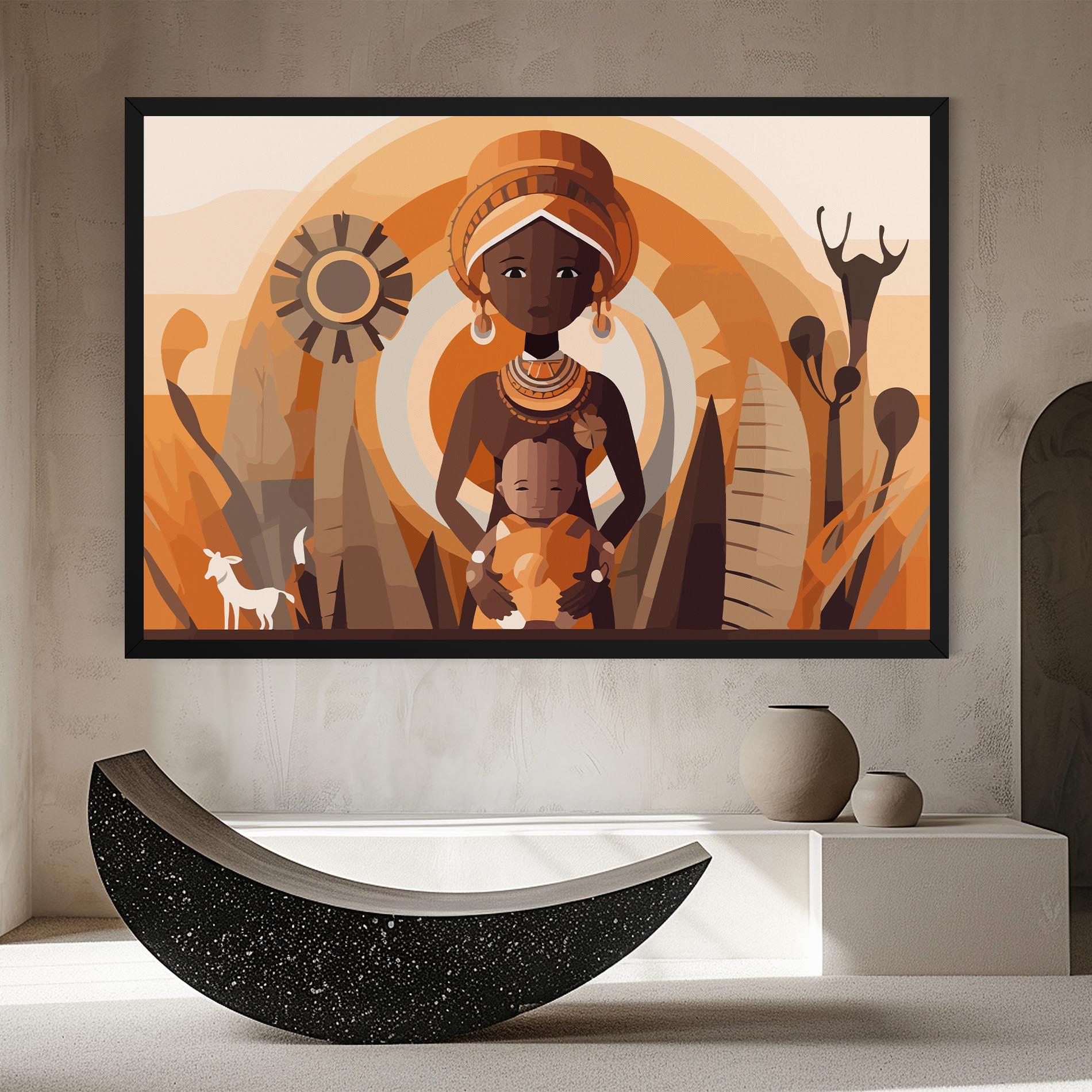 Leinwandbild African Baby mockup 8