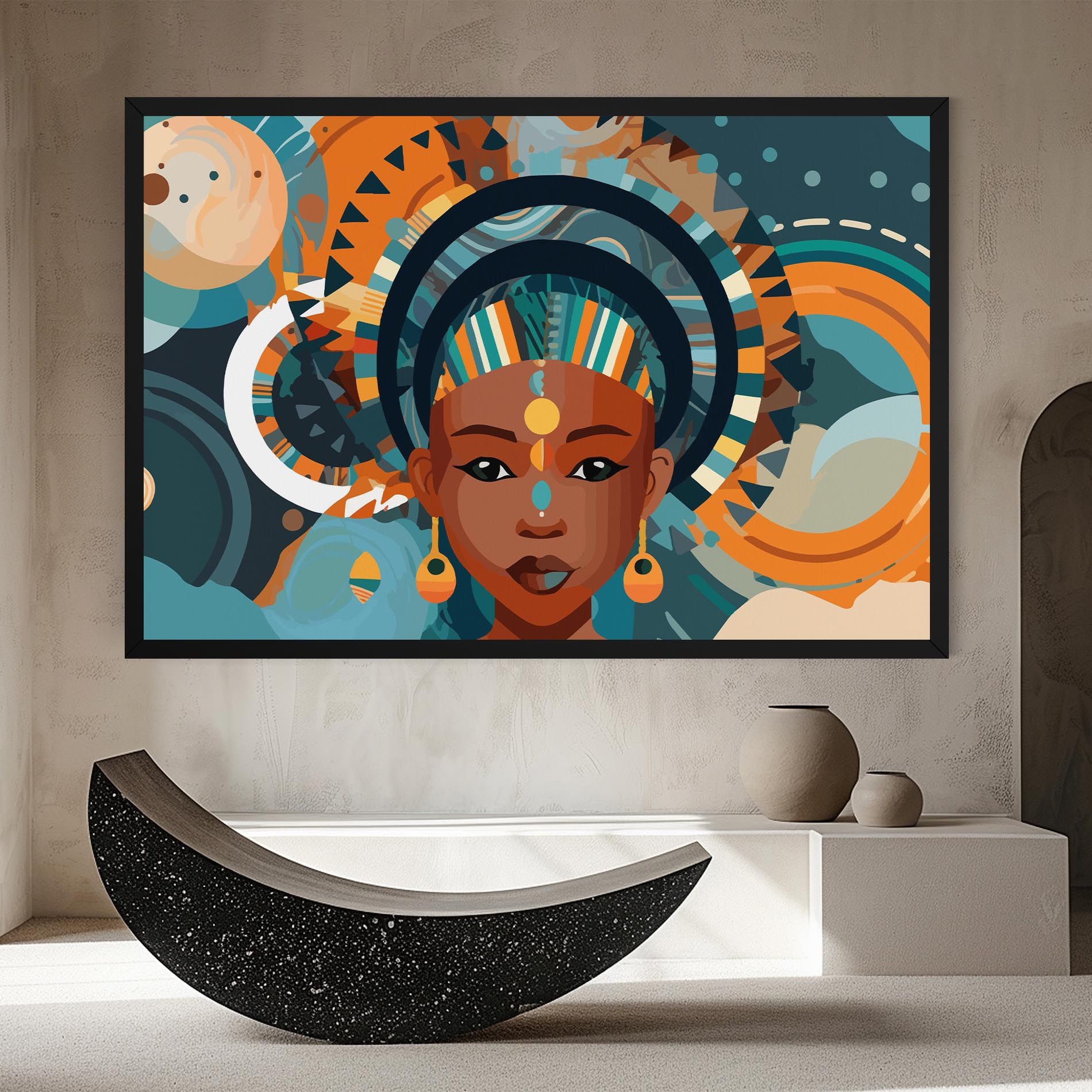 African Colorful Child mockup 8