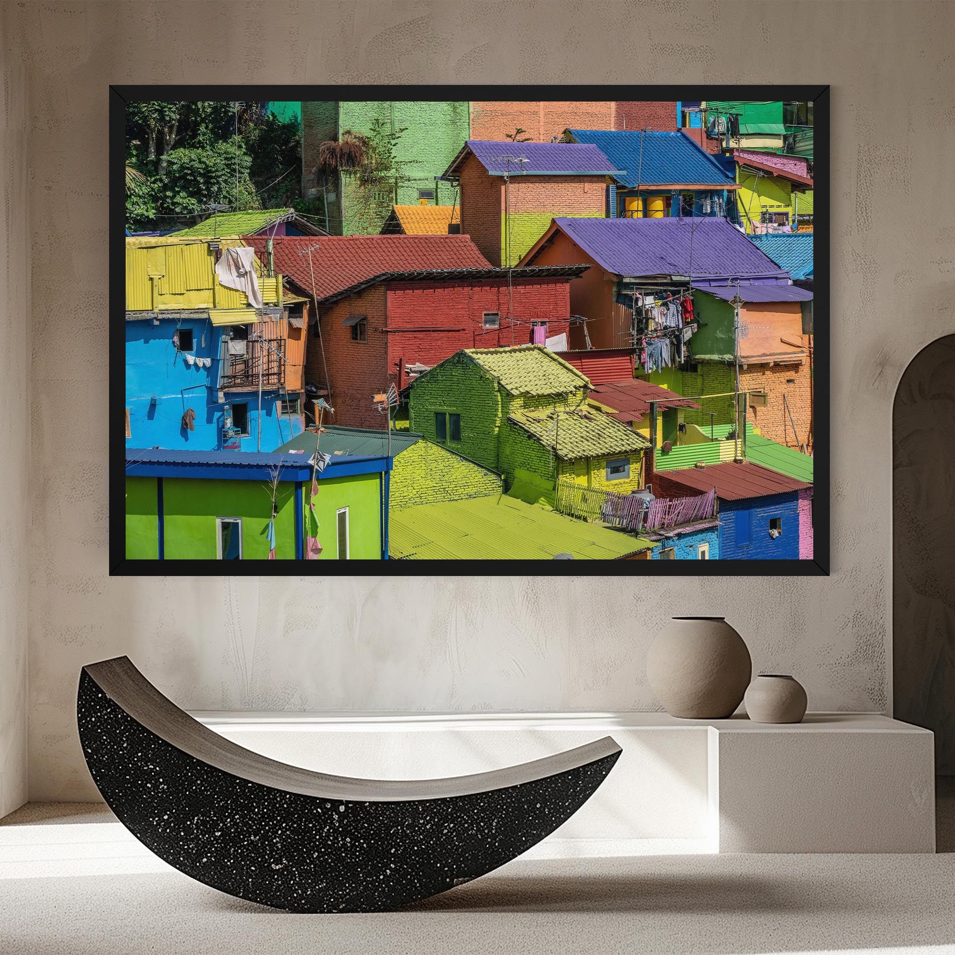 Colorful Small Houses mockup 8