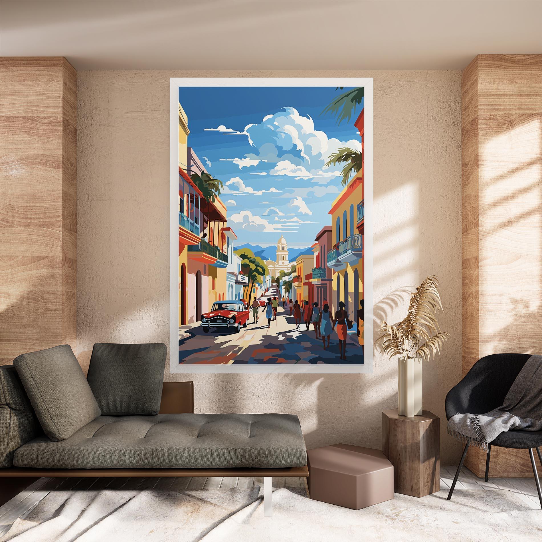 Leinwandbild African Street mockup 8